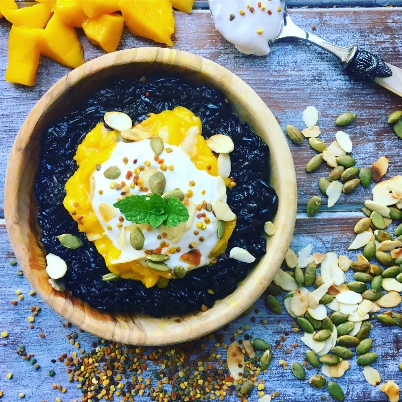 Mango & Coconut Black Rice Pudding
