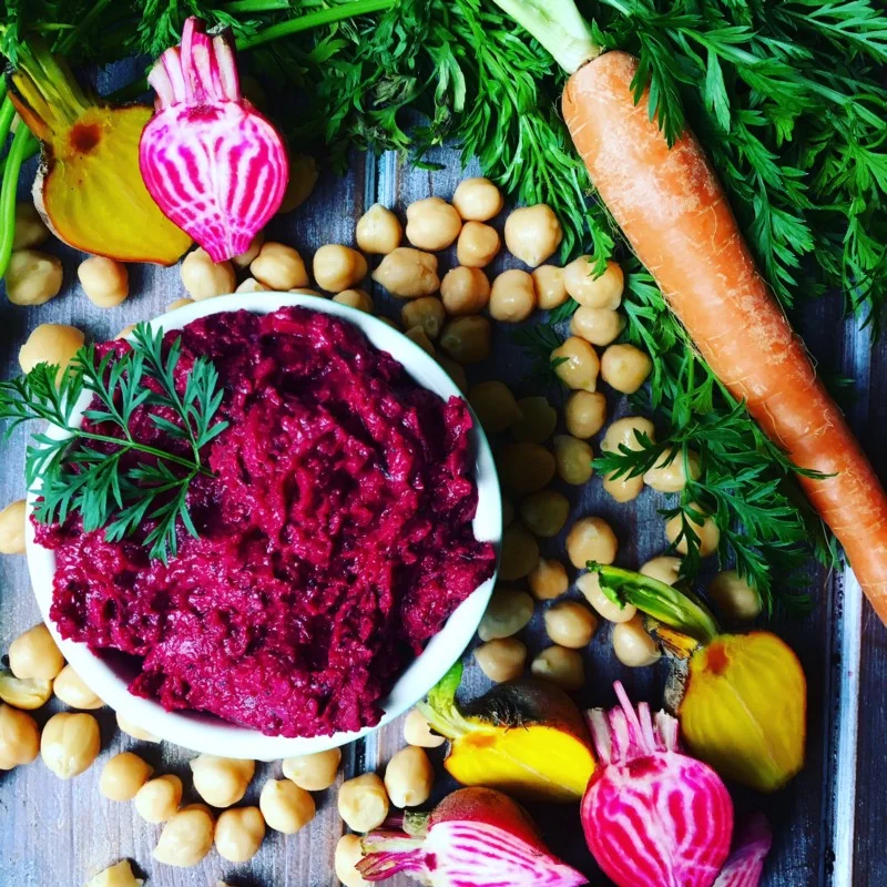 Herby Beetroot Humous