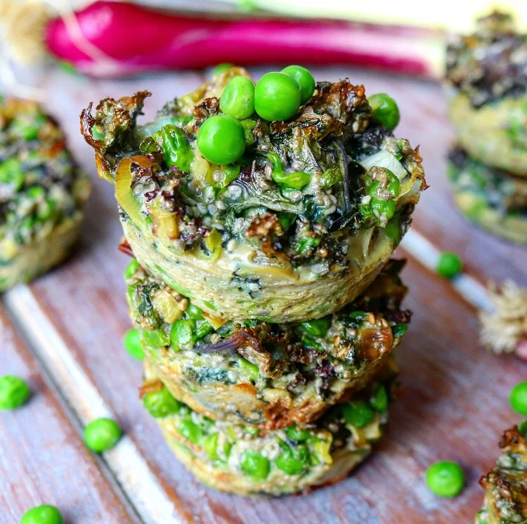 Leek, Kale & Pea Fritt-uffin….or is it a Muff-ata?