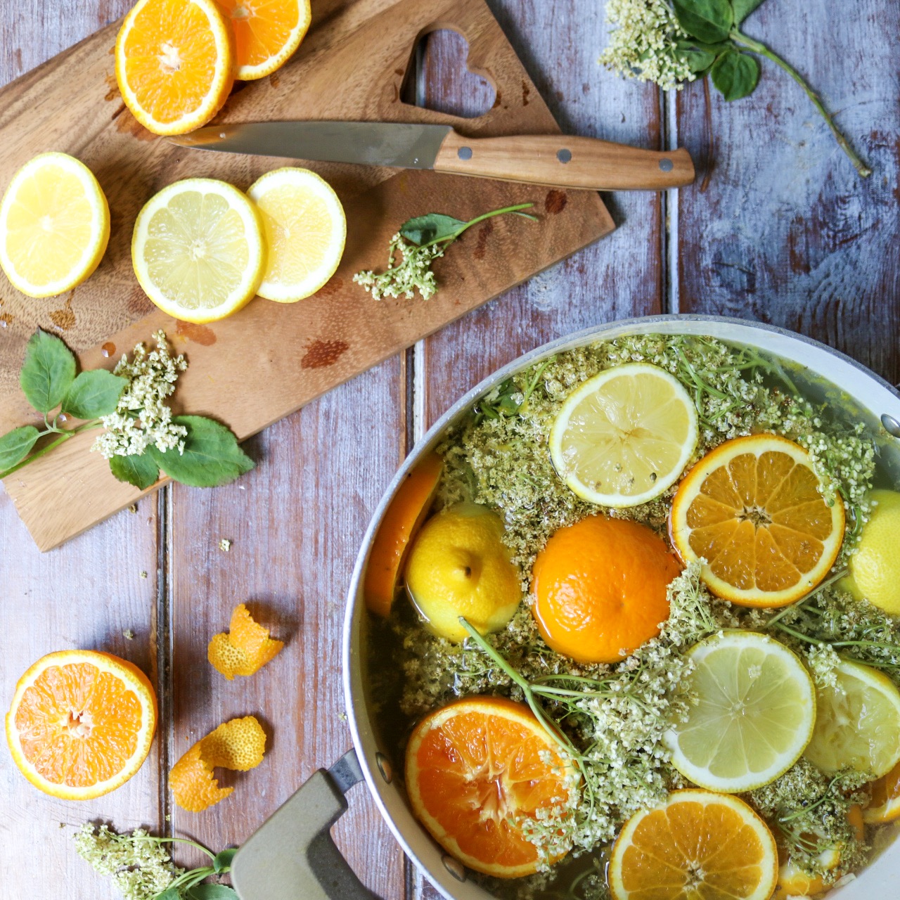 Healthy Elderflower Cordial The