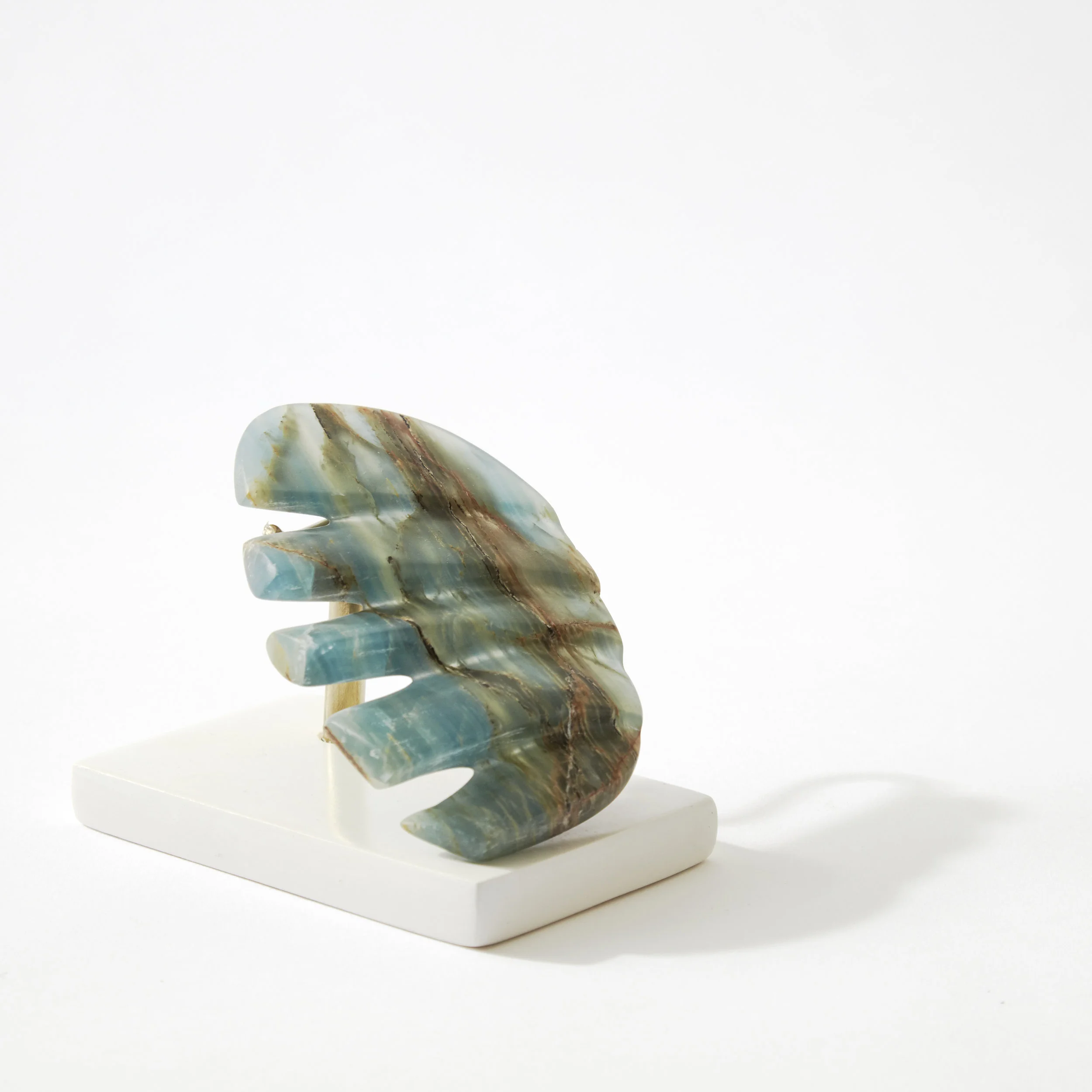 Comb #12, blue onyx, 2017