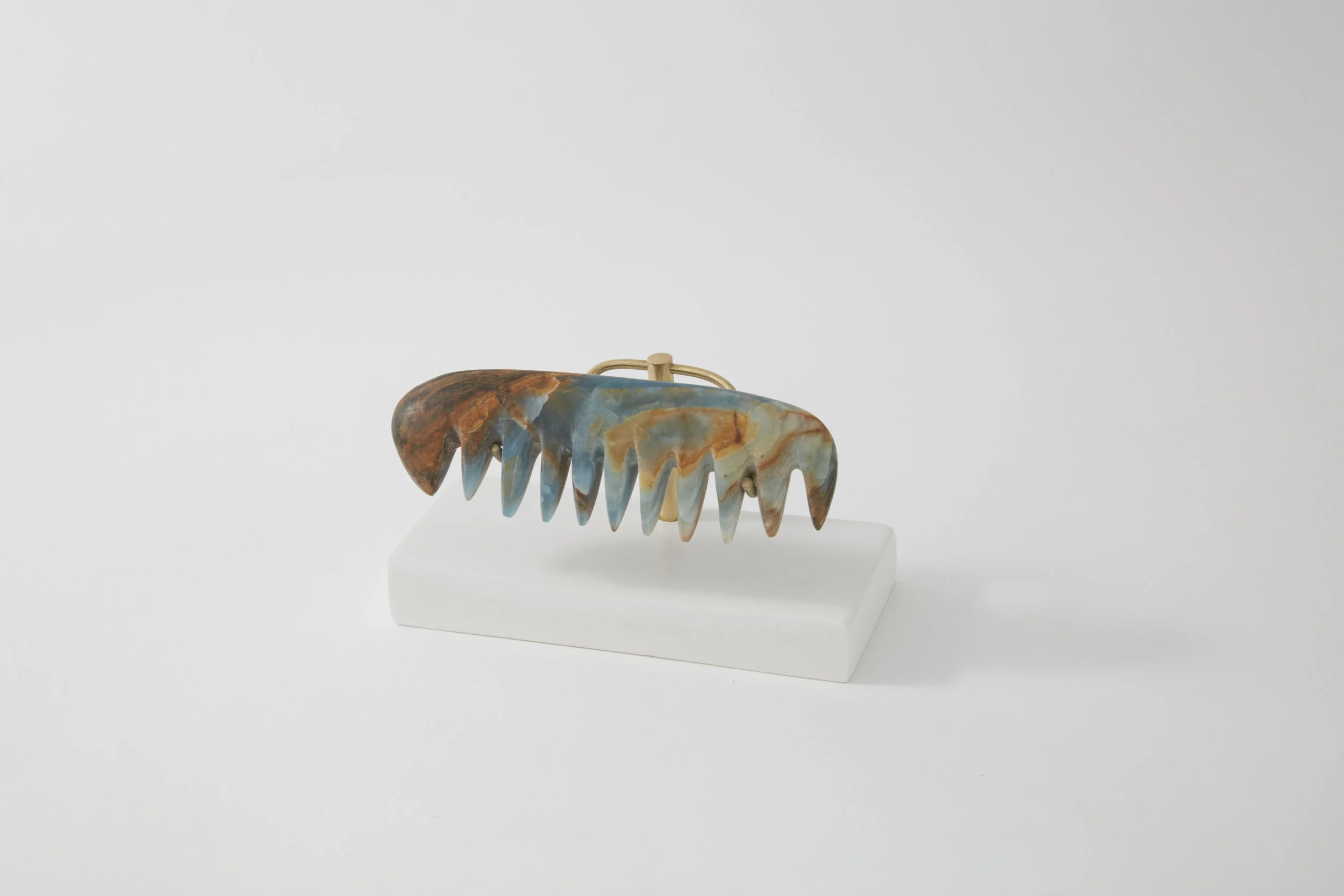 Comb #1, blue onyx, 2017