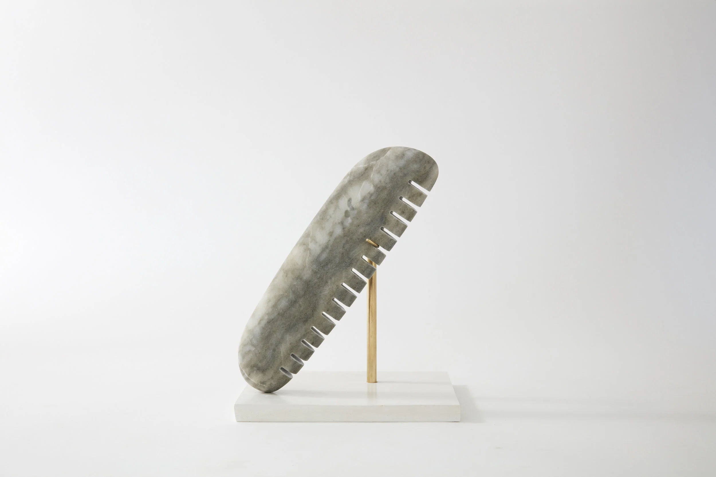 Comb #11, alabaster, 2017