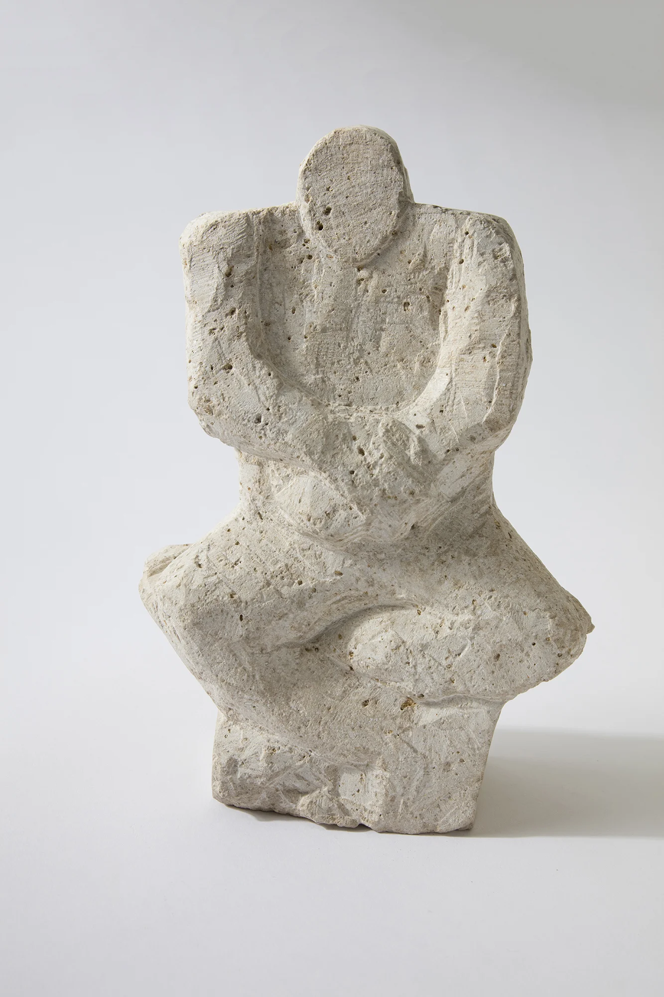 Seated Figure, limestone, 2017