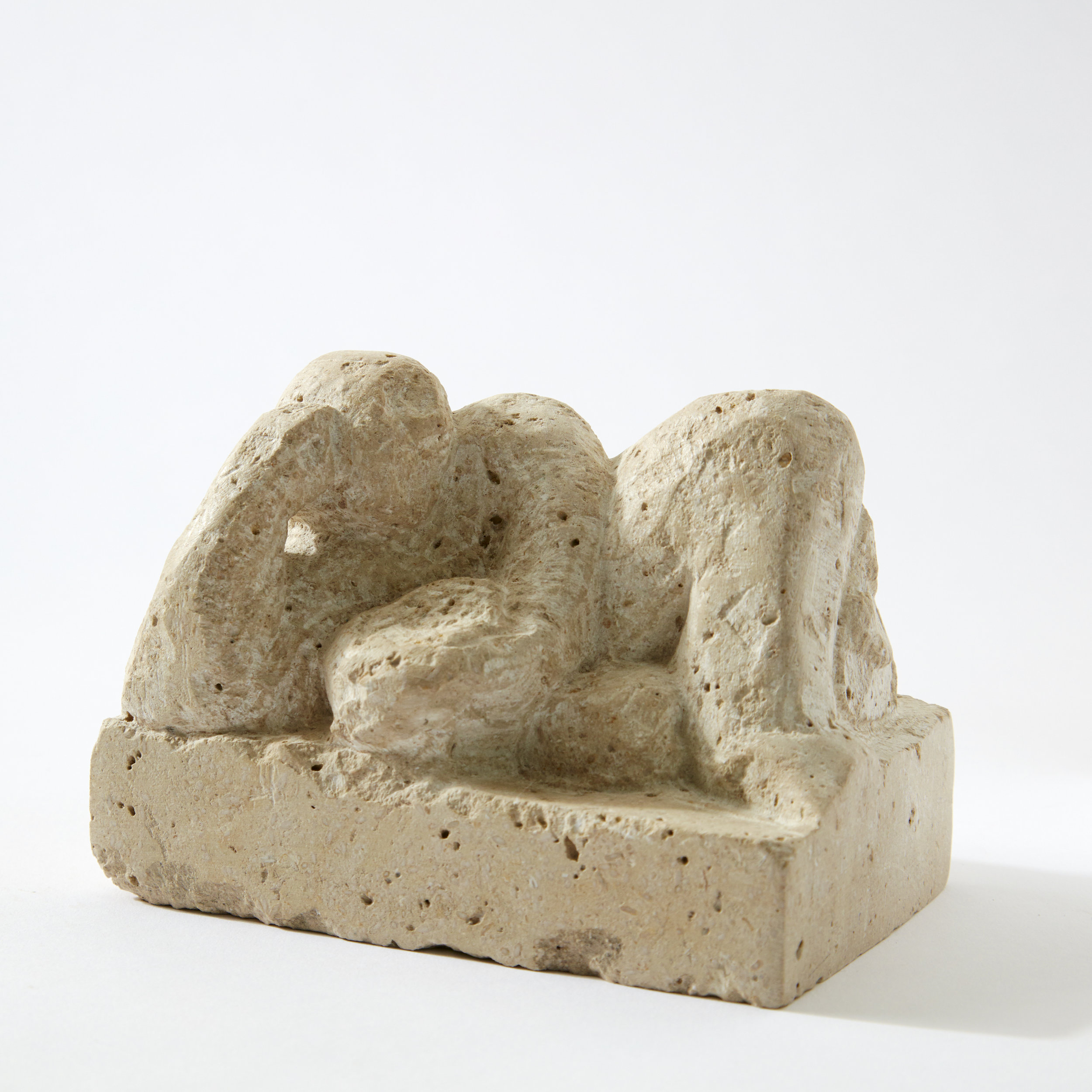 Lounging with Snacks, limestone, 2017