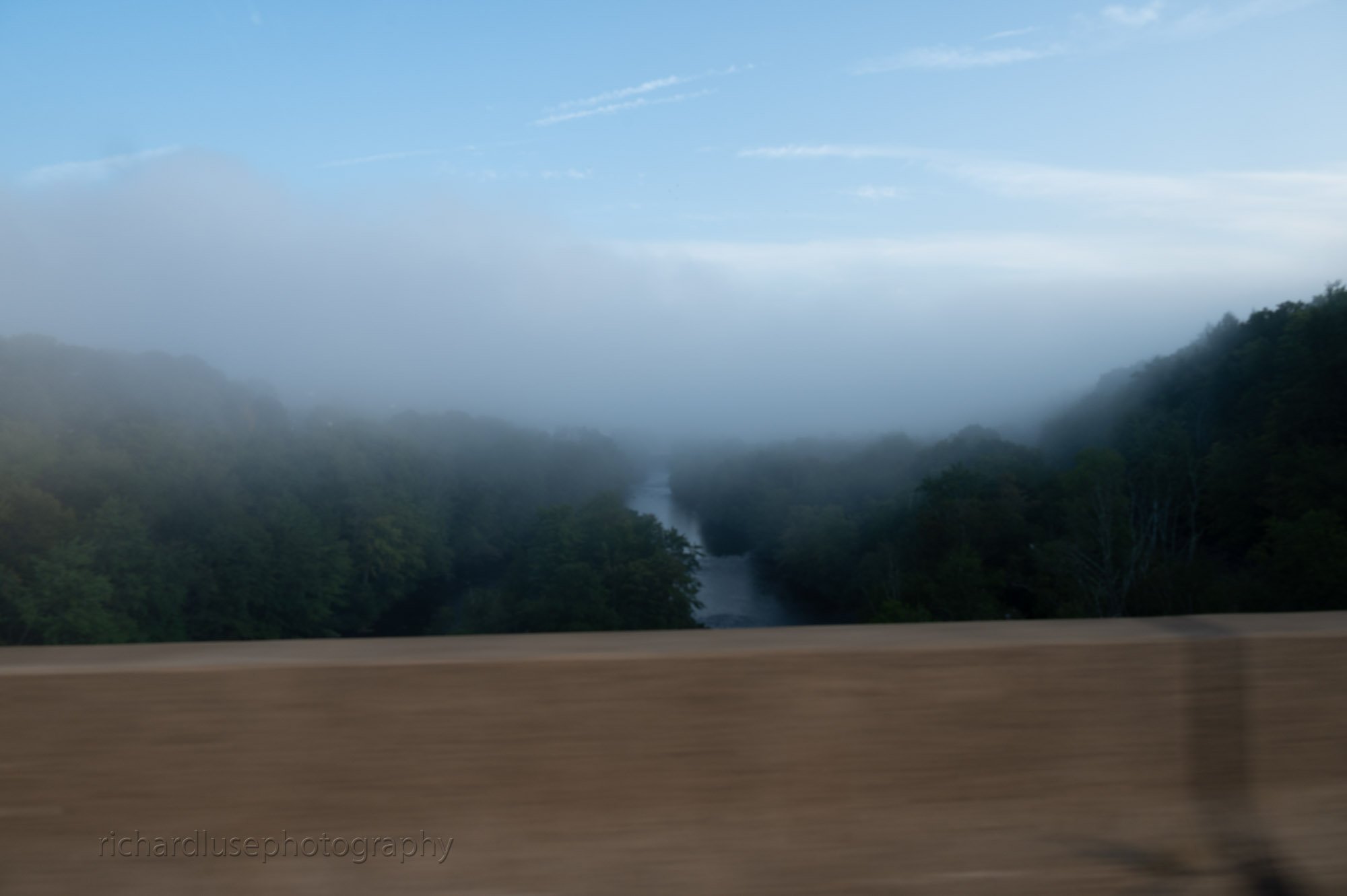 Fog in the valleys as we head across PA.