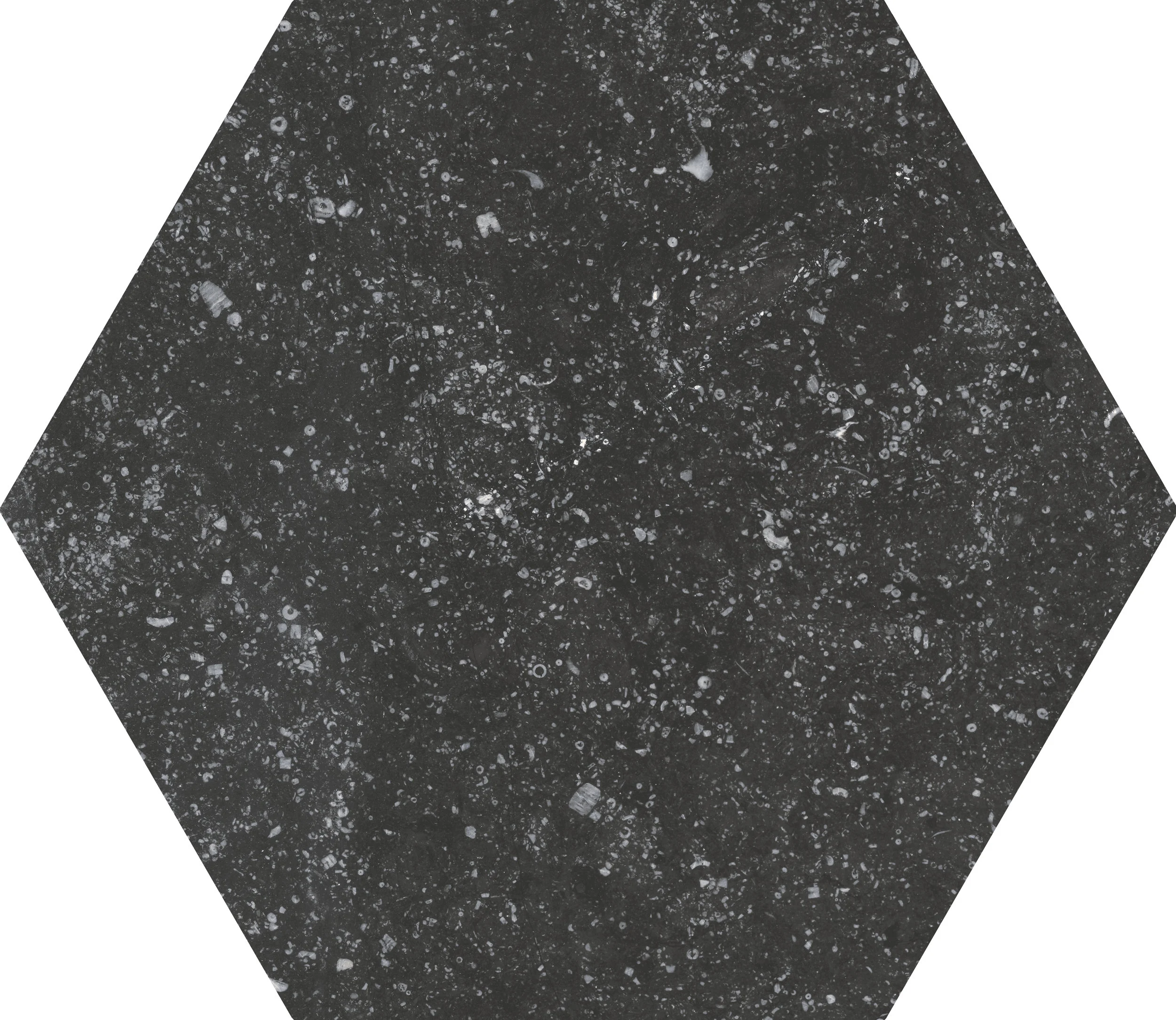 Coralstone Hexagon Black