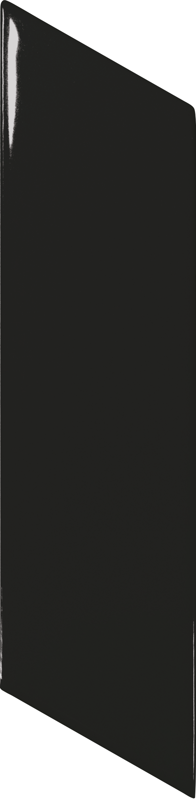 Chevron Wall Black Brillo Left 5.2x18 cm