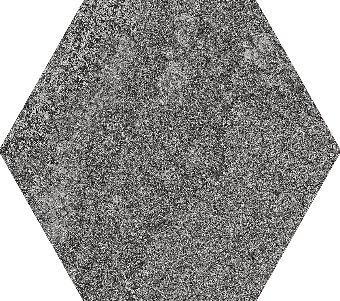 Soft Hexagon Anthracite 23x26 cm