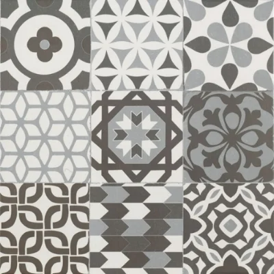 Gaudi Black 45x45 cm Floor tile/ Porcelain / Matt