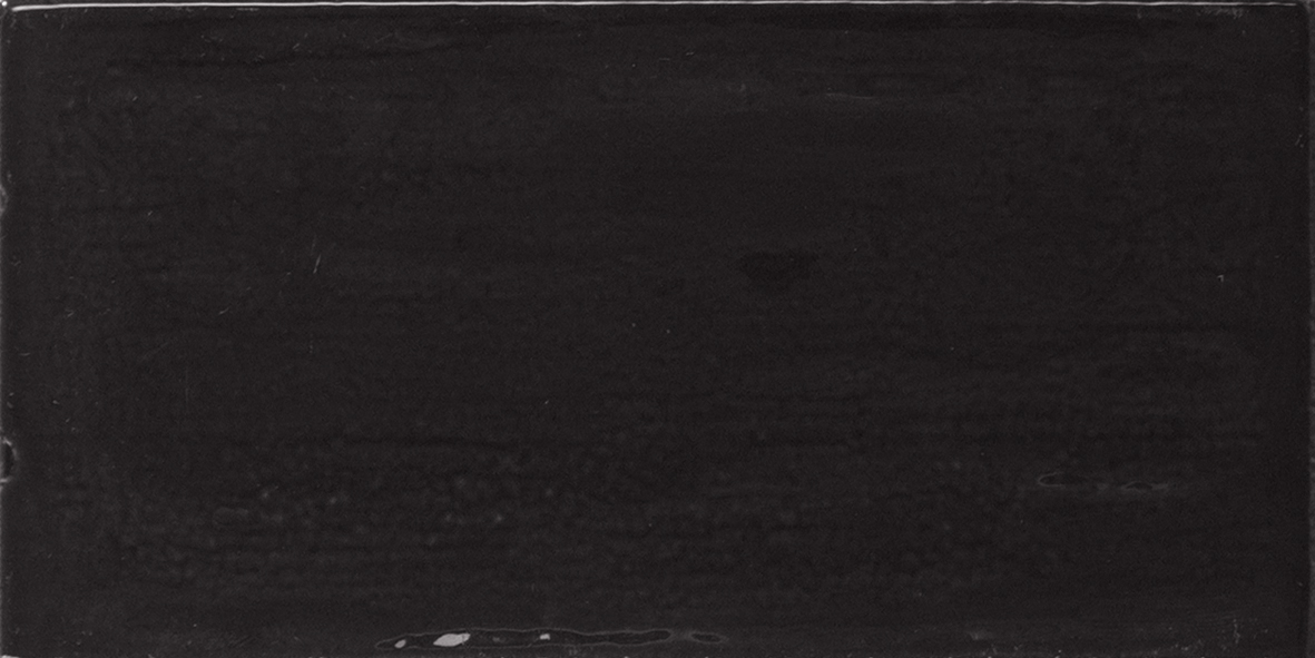 Piemonte Black 7.5x15 cm Wall tile/ Red Body / Brillo
