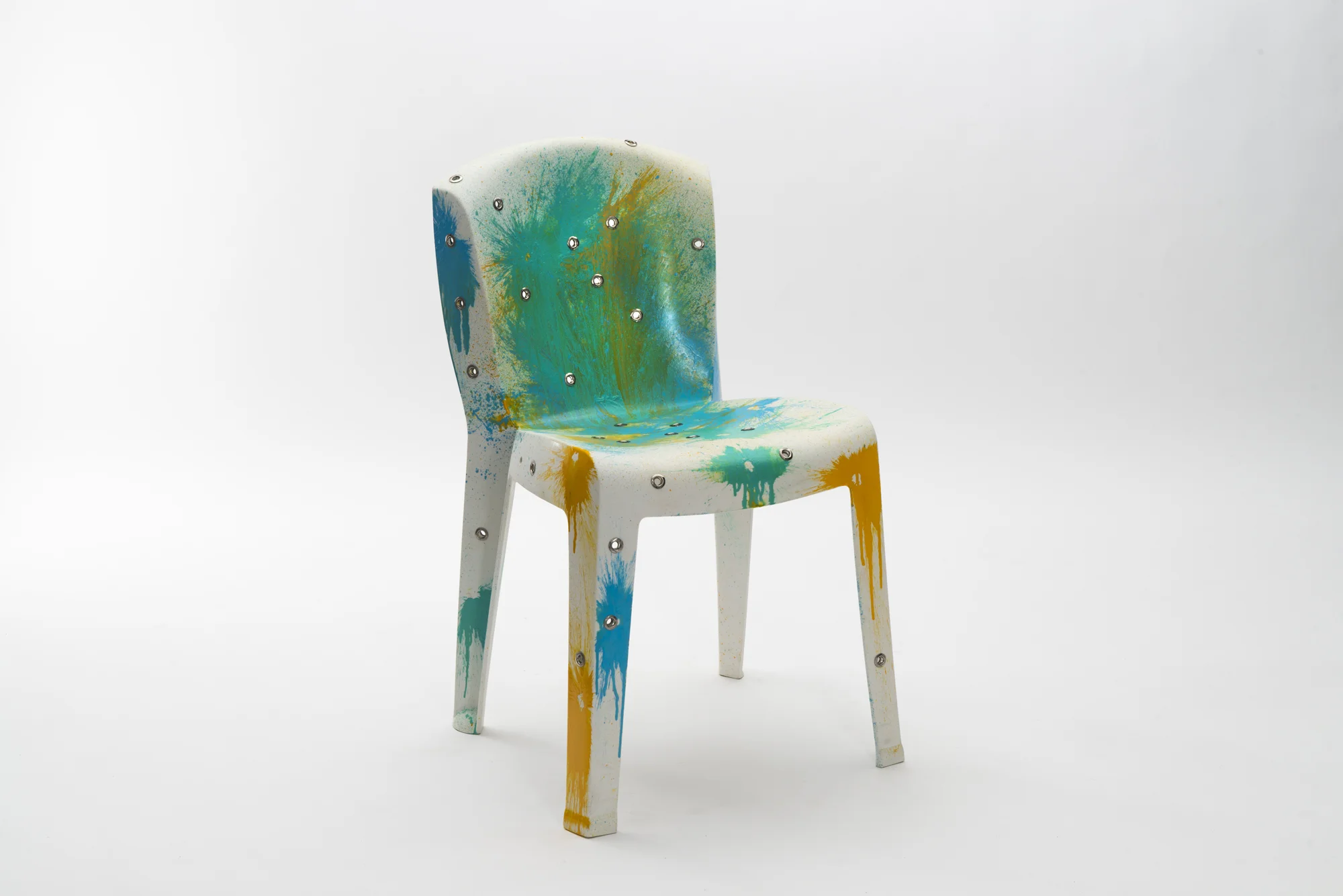 Stray Bullet Chair (Paintball Edition)