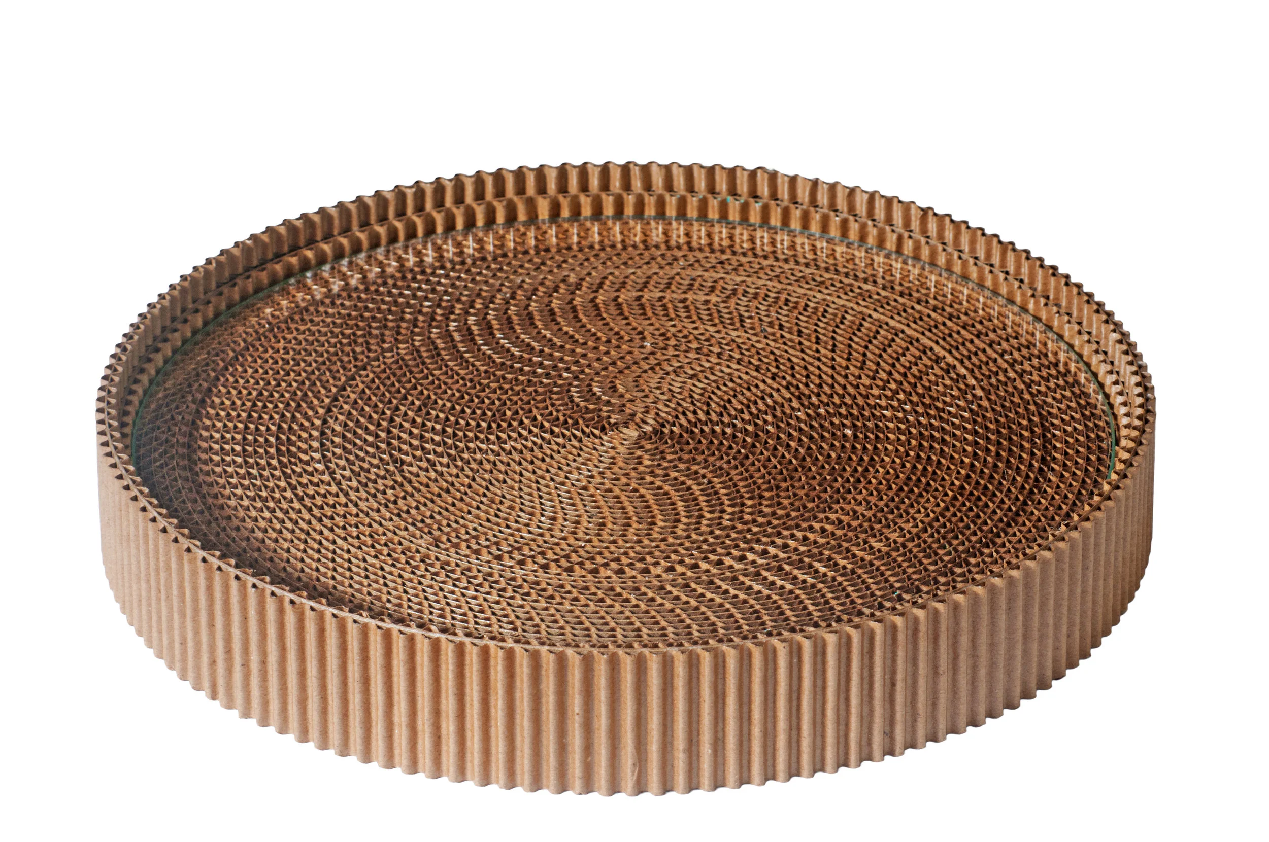 Inspiration for the Reel Collection. Corrugated cardboard serving tray sold at the MoMA store during Spring 2012.