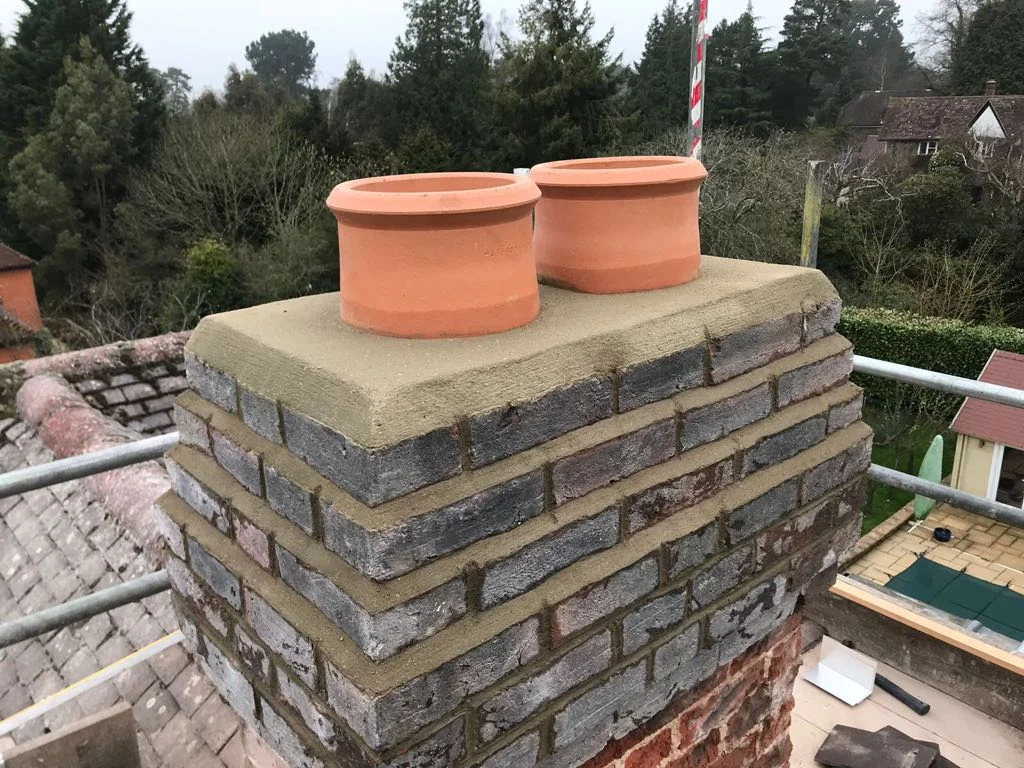 Chimney repair and leadwork completed by Bespoke Roofing