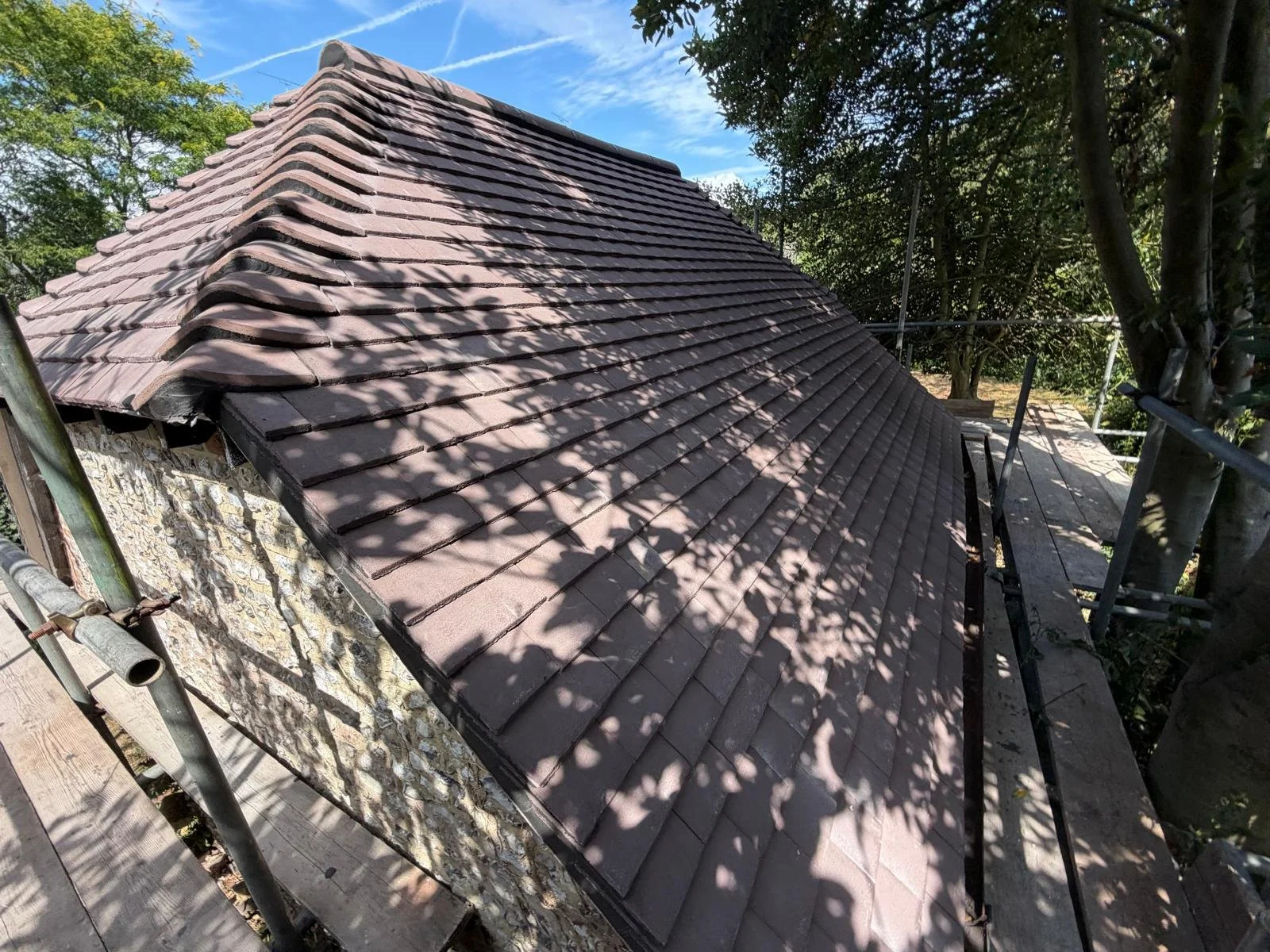 Brighton Roof Replacement on a Traditional Flint Building