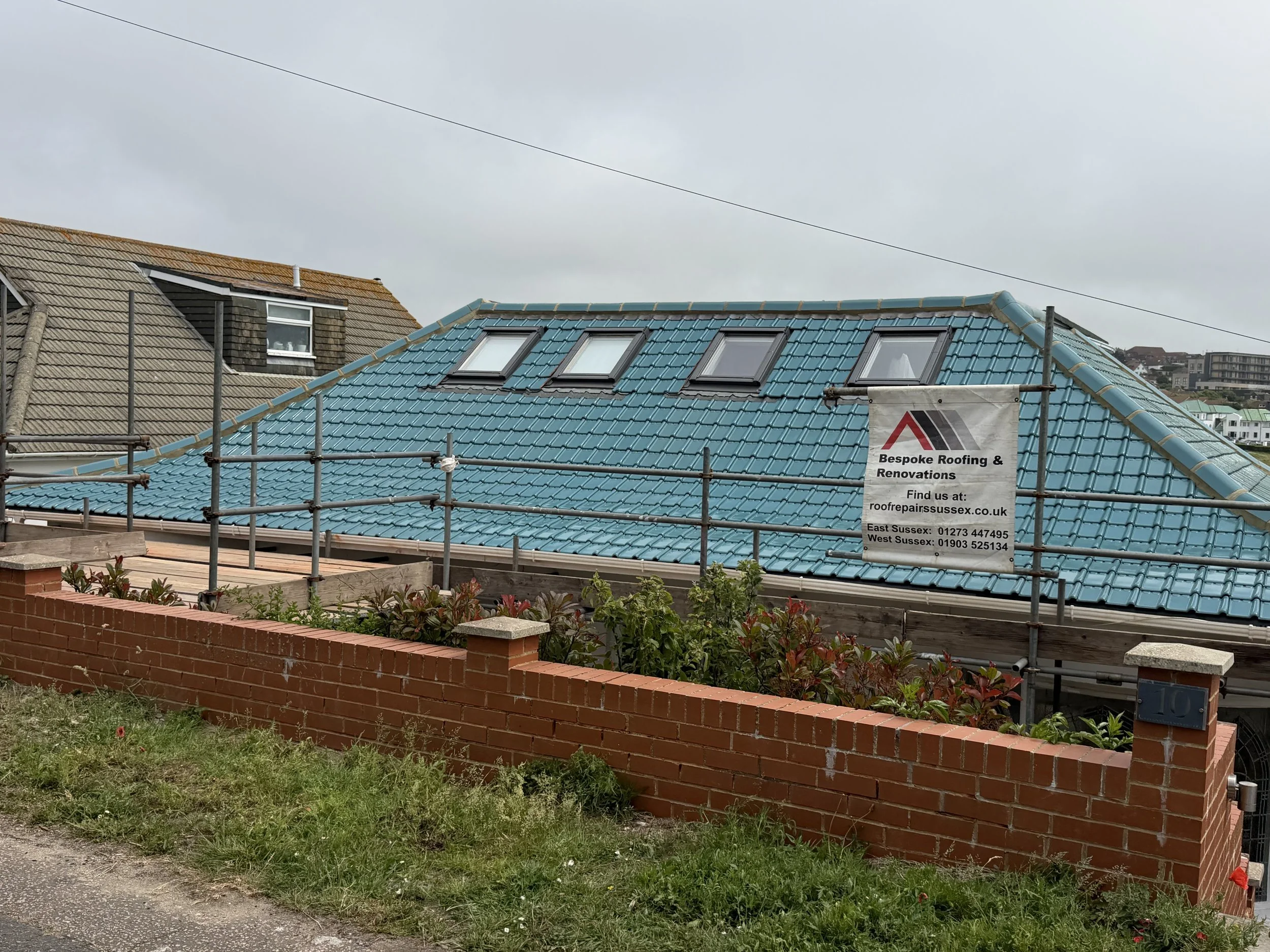 Completed tiled roof project in Brighton