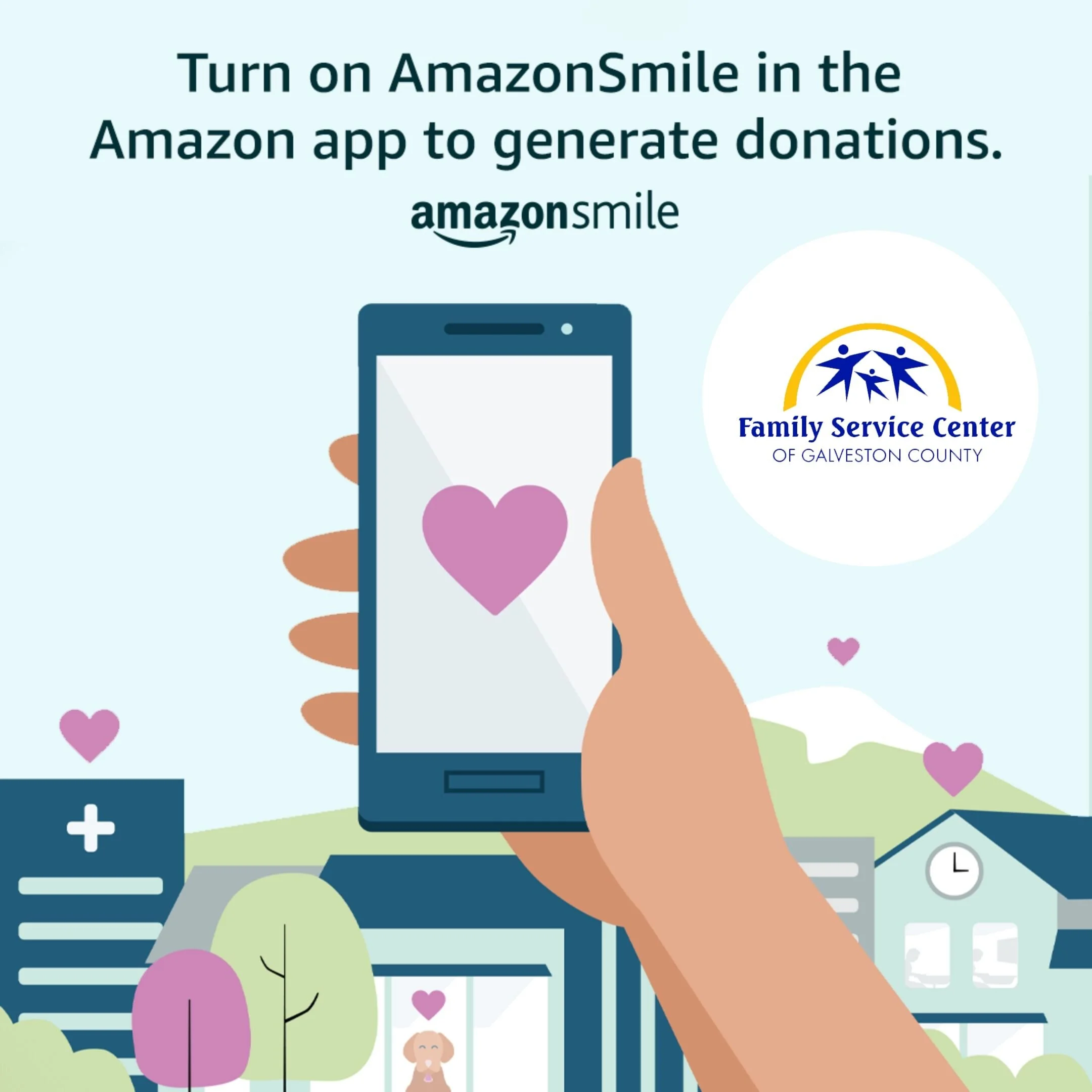 Amazon Smile Family Service Center of Galveston County