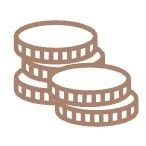 icon depicting stack of coins