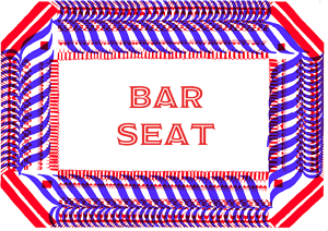 Bar seat (7pm - 12am) A nice table for two at the bar! Your bar seat is ready from 19:00 and will be yours for the rest of the evening.