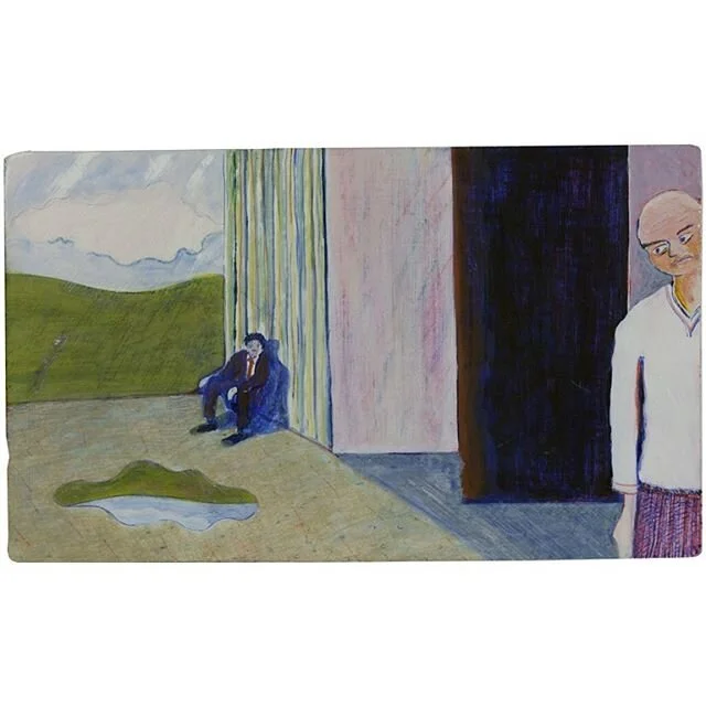 Artist Support Pledge.
1. The choice for two idiots. 205 x 335mm
2. Did nothing, saw nothing. 195 x 230mm

Egg tempera on gesso board for sale. &pound;200 + &pound;7.50 posting (UK). DM me for details.
.
.
Due to the COVID-19 pandemic, many artists a