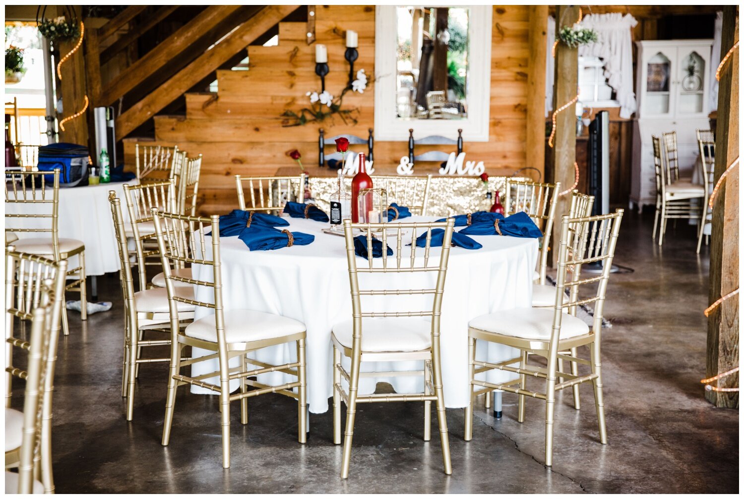 Triple J Farm Wedding reception tables