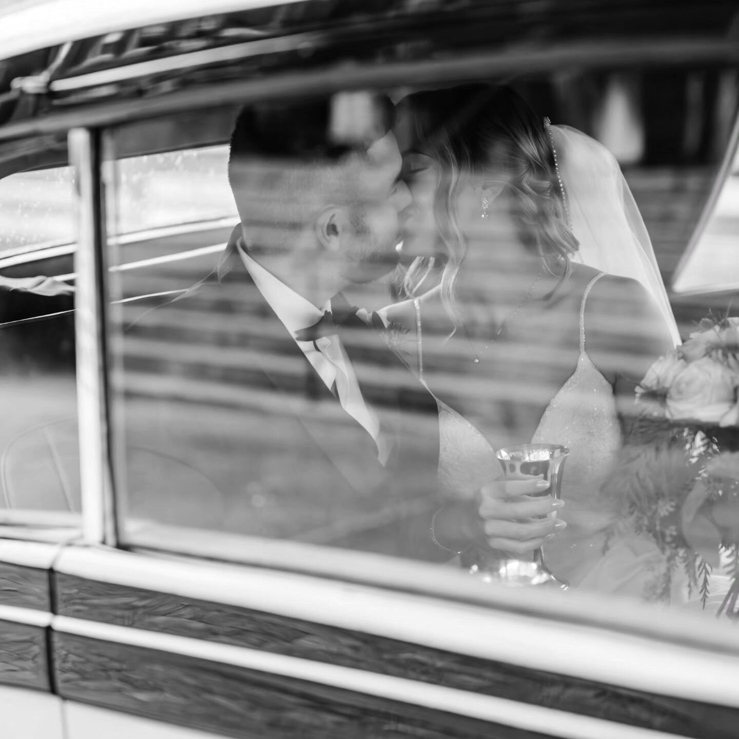 Some of my favorites from this day were these two in the car - looking like royalty right!? Which do you prefer - b&amp;w or color?

#virginiawedding #charlottesvillephotographer #charlottesvillewedding #dcwedding #dmvweddings #southernwedding #virgi