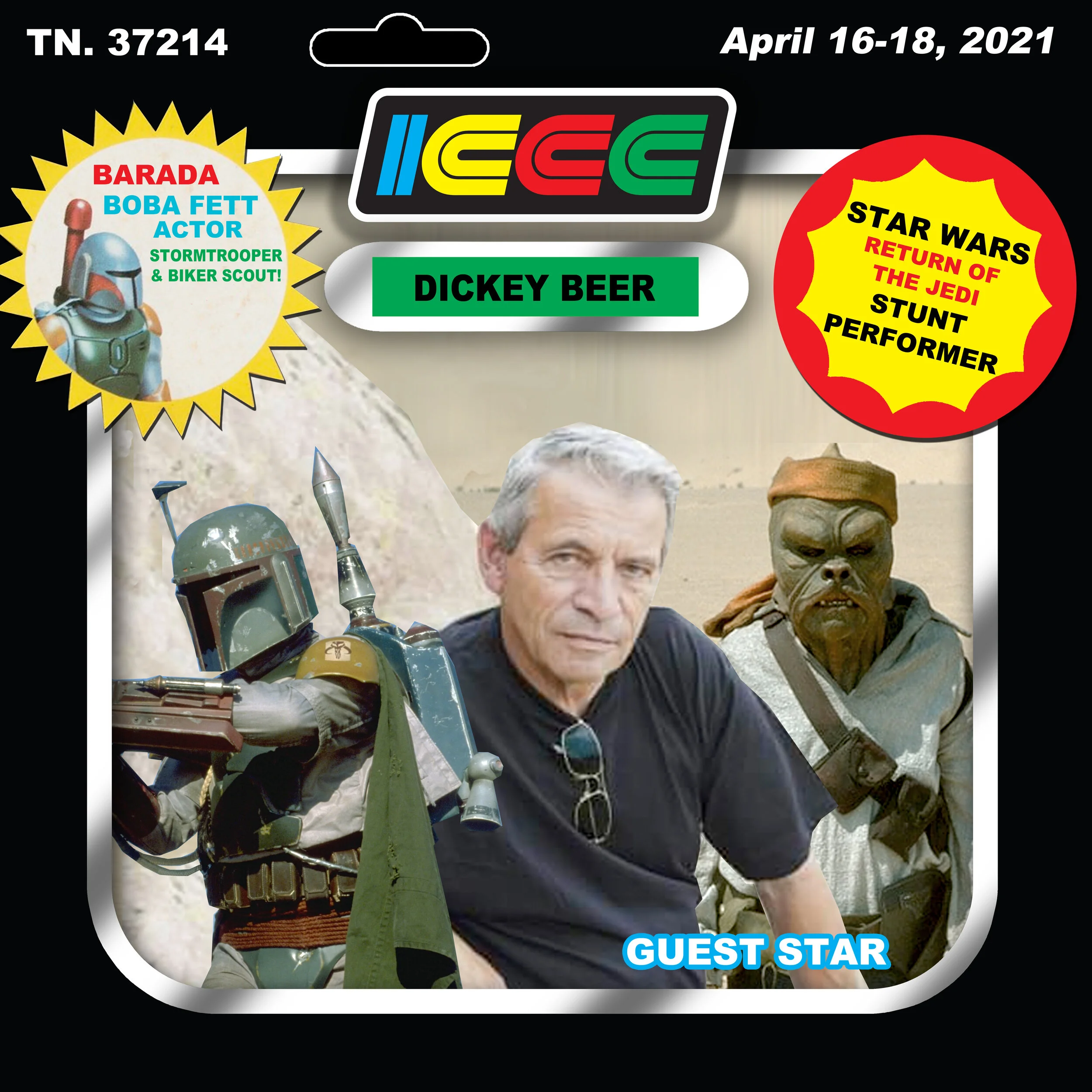 RENOWNED SCI-FI STUNT MAN DICKEY BEER OF ‘RETURN OF THE JEDI’ FAME, JOINS ICCC 2021 GUEST STAR LINEUP