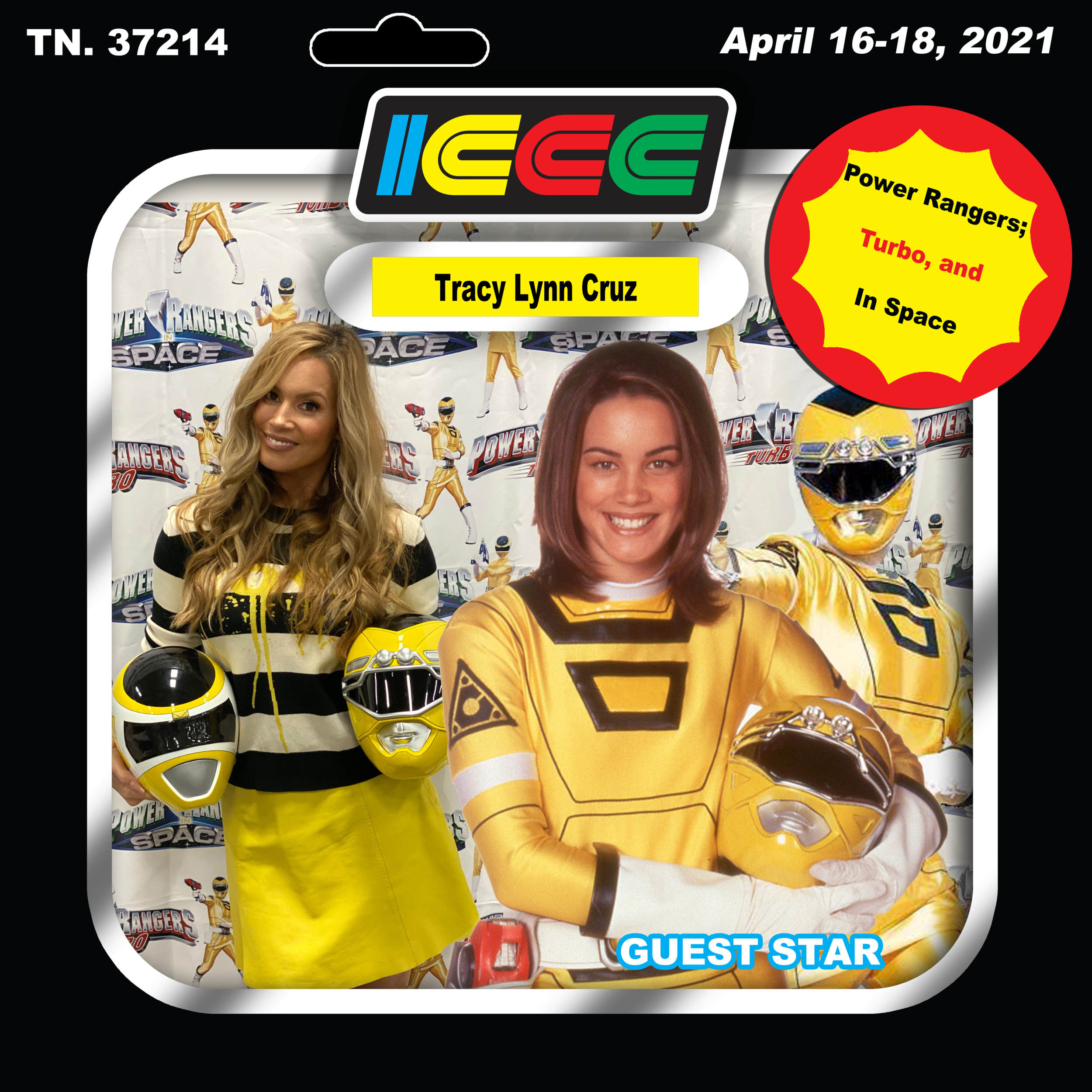 LETS WELCOME THE YELLOW RANGER, TRACY LYNN CRUZ, TO ICCC 2021 GUEST STAR LINEUP