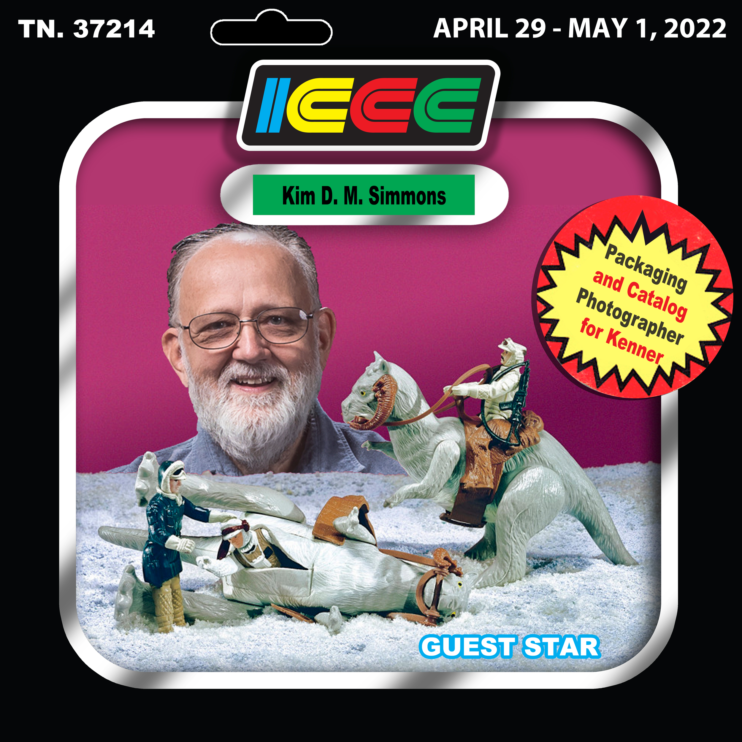 RENOWNED KENNER PHOTOGRAPHER KIM SIMMONS TO SHOOT ART FOR ICCC 2022 EXCLUSIVE ACTION FIGURES