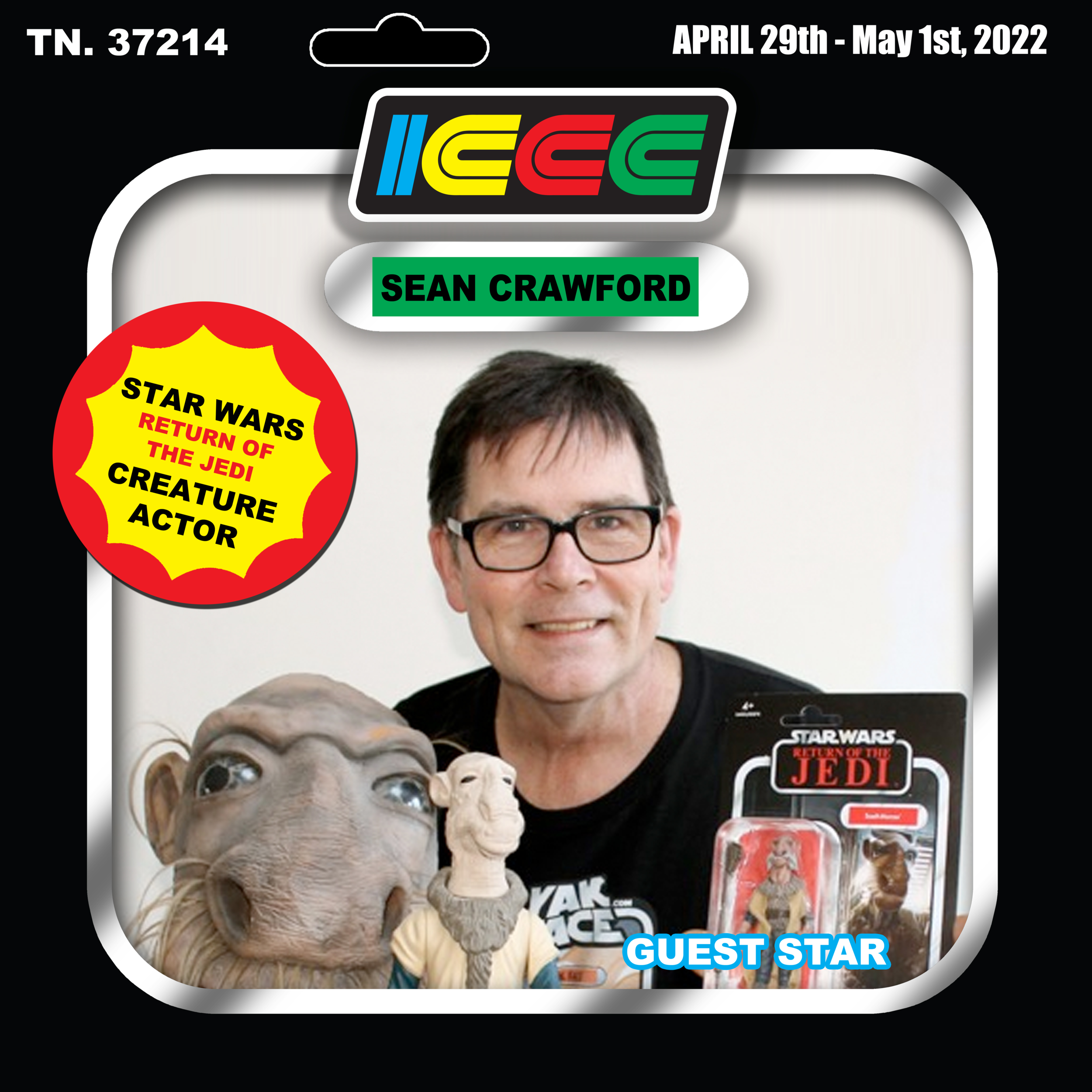 ‘THE YAK IS BACK:’ ROTJ ACTOR SEAN CRAWFORD RETURNS AS ICCC 2022 GUEST STAR