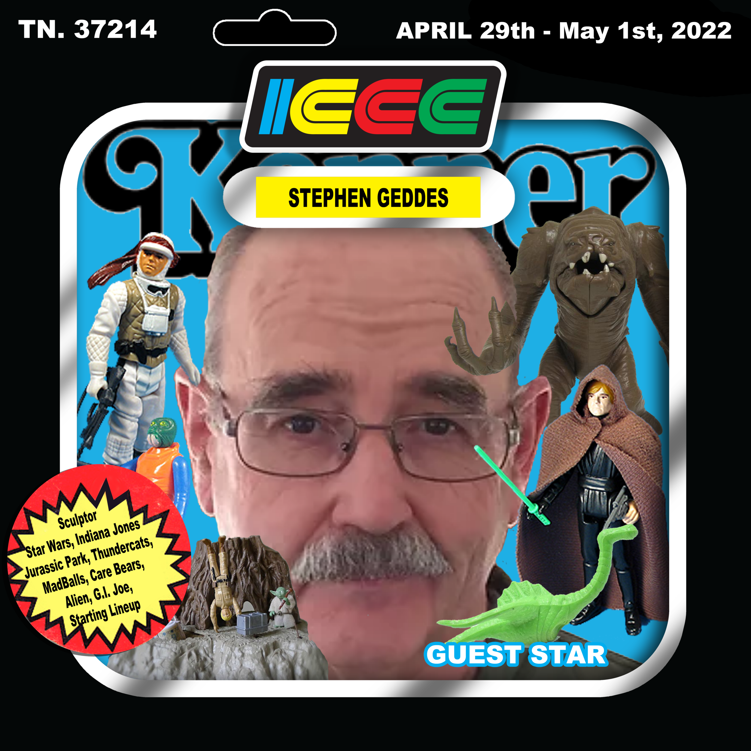 STEPHEN GEDDES, ACCLAIMED KENNER, TOY INDUSTRY SCULPTOR APPEARING AT ICCC 2022