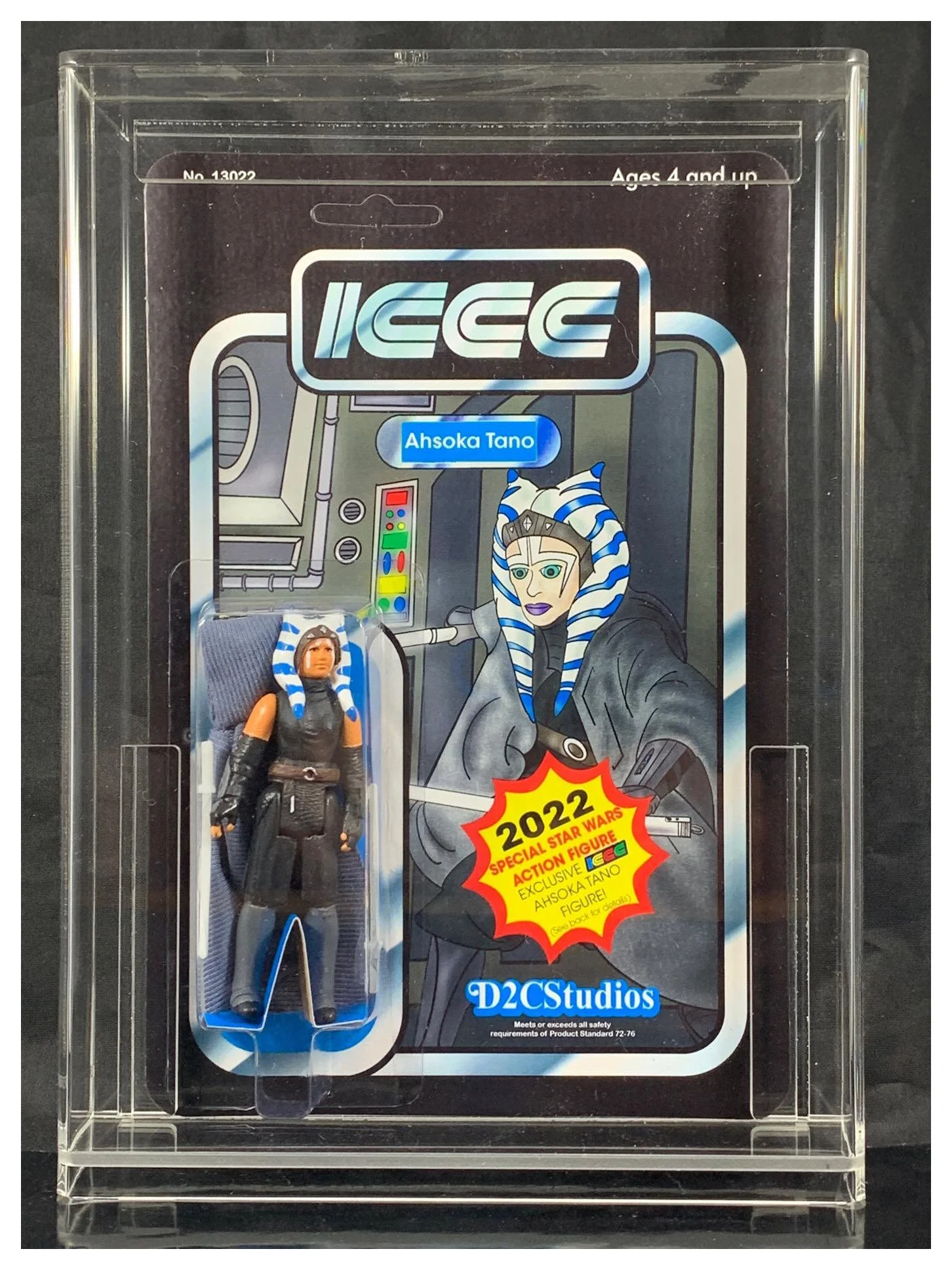 THE CARDBACKS AND PHOTOGRAPHS OF THE ICCC 2022 EXCLUSIVE CUSTOM ACTION FIGURES