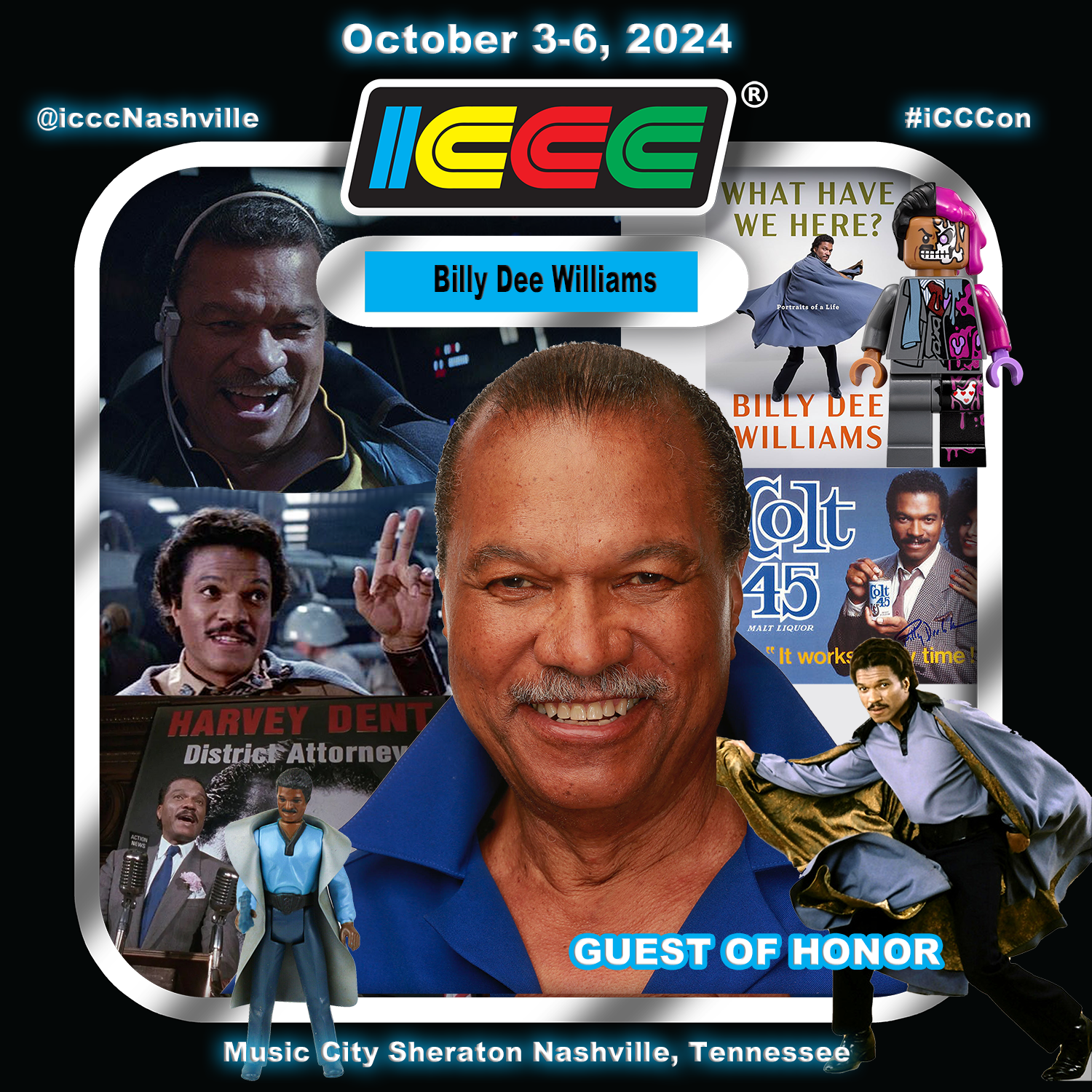 "THERES MORE OF US!" ICCC WELCOMES BILLY DEE WILLIAMS AS 2024 GUEST STAR