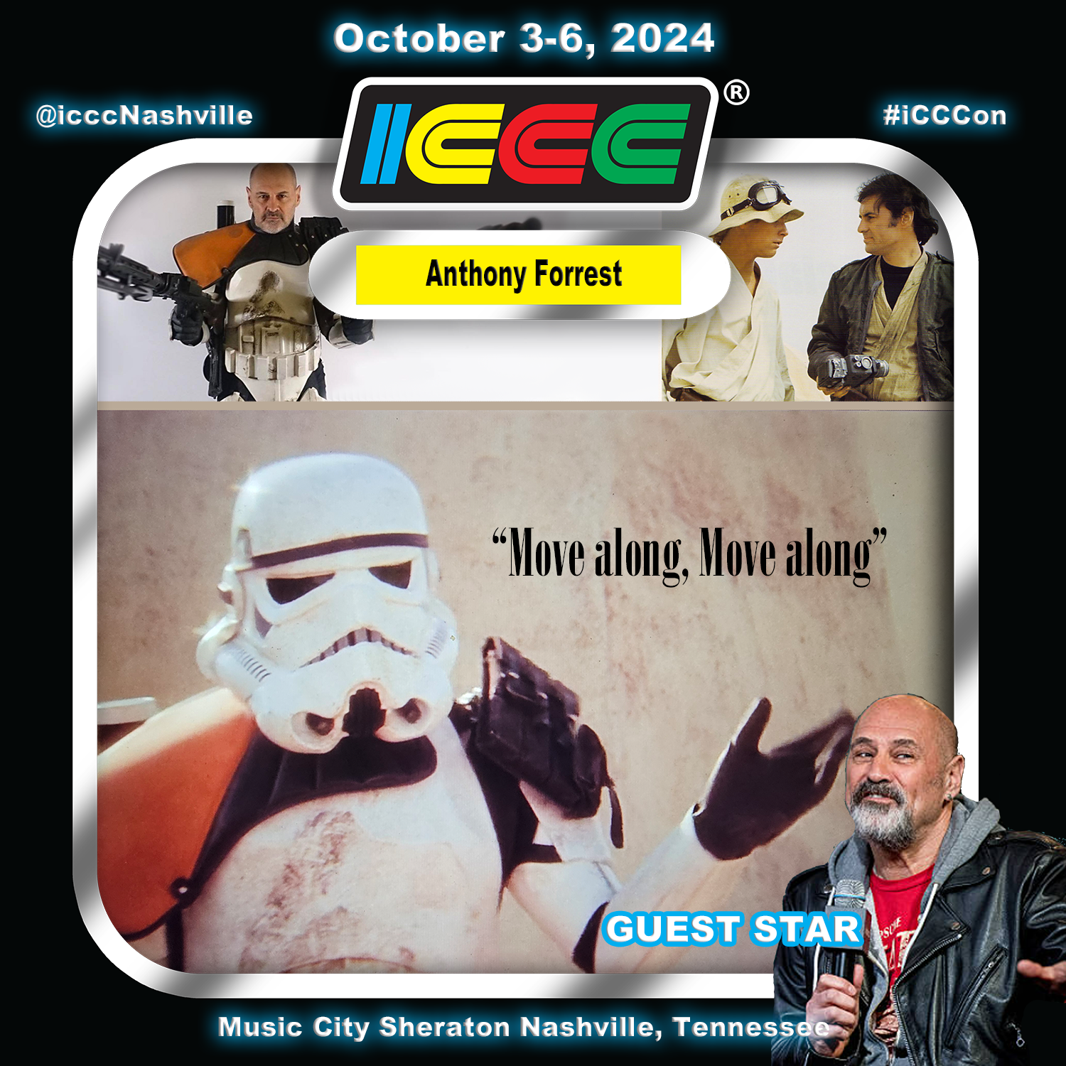 ICCC WELCOMES ‘SANDTROOPER’ ANTHONY FORREST AS 2024 GUEST STAR