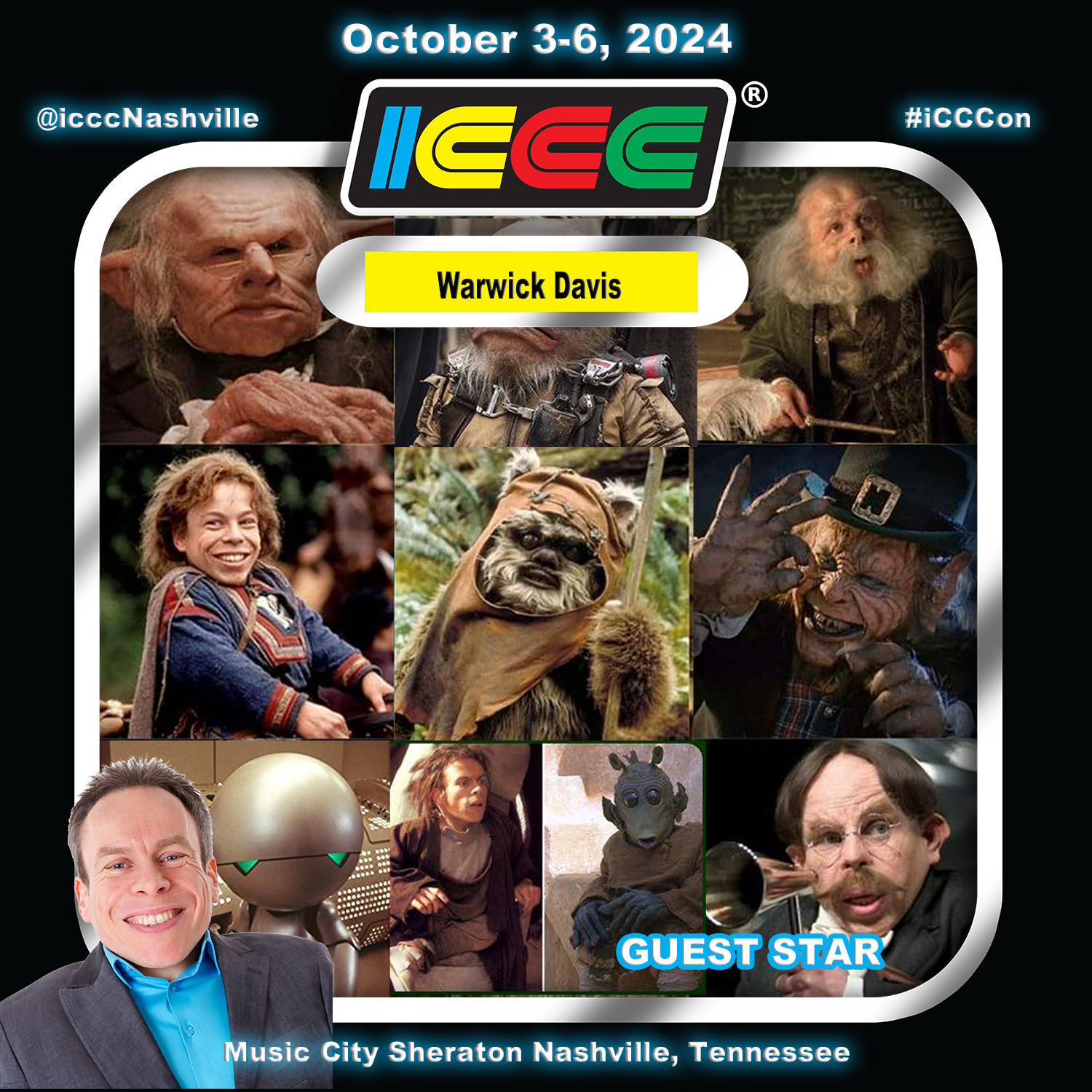 THE LEGENDARY WARWICK DAVIS JOINS ICCC 2024 GUEST STAR LINEUP