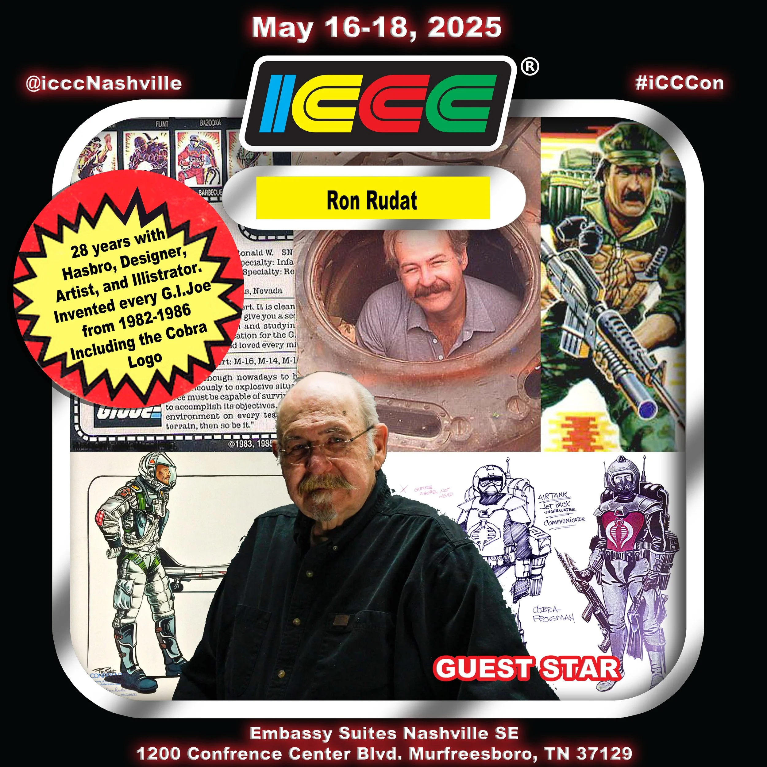 LEGENDARY G.I. JOE ACTION FIGURE DESIGNER RON RUDAT RETURNS FOR ICCC 2025