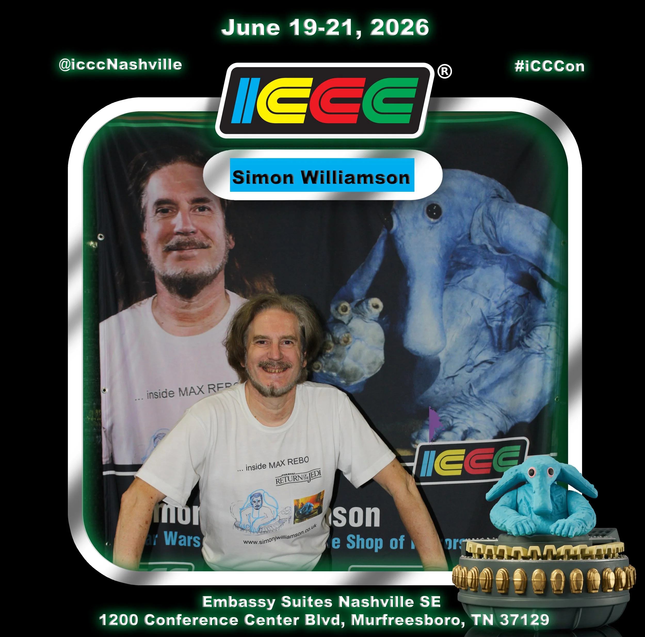 Strike up the band! MAX REBO ACTOR SIMON WILLIAMSON JOINS ICCC 2026
