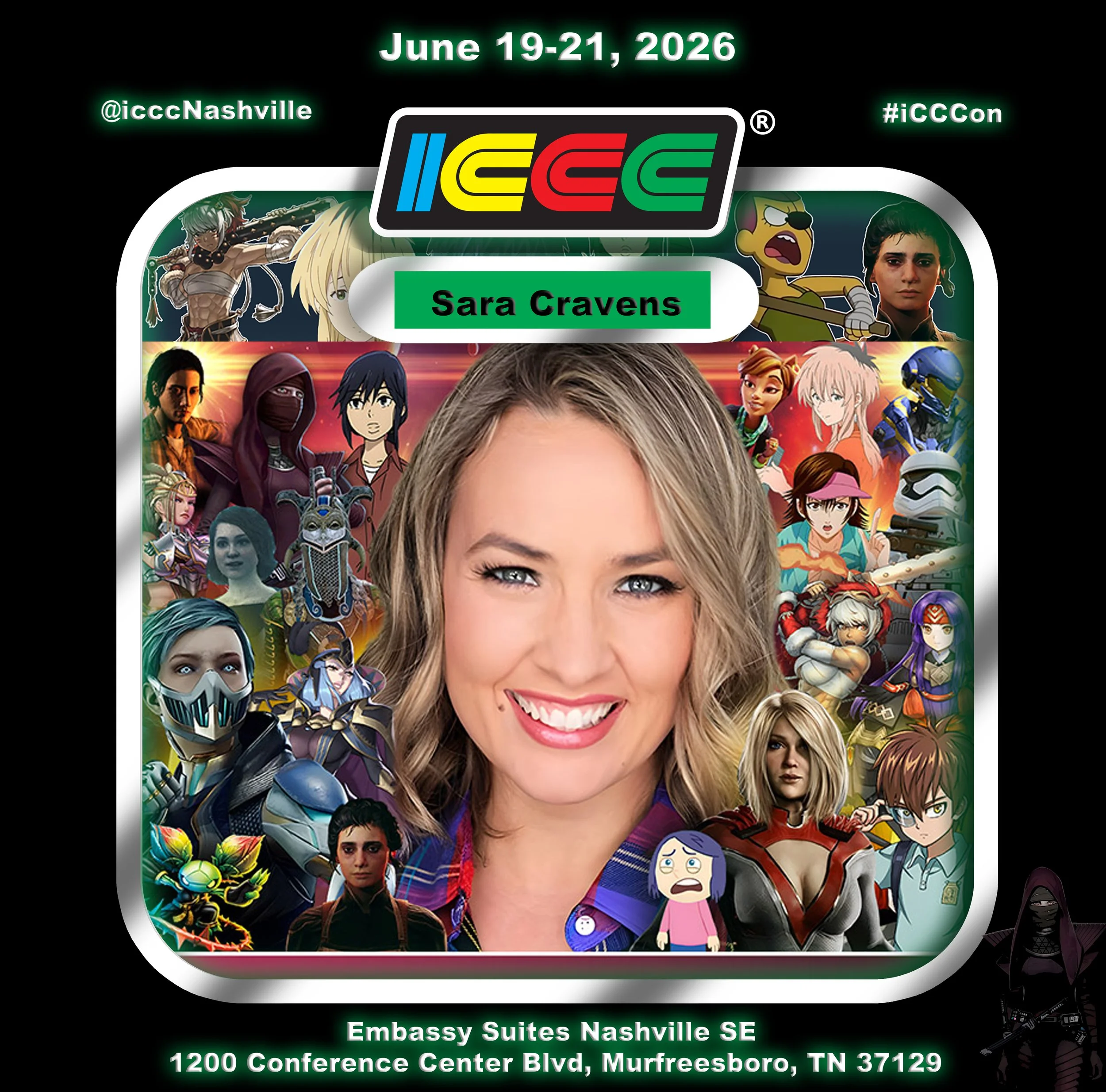 “Sara Cravens — Star Wars Assassin &amp; Voice Acting Powerhouse at ICCC 2026!”