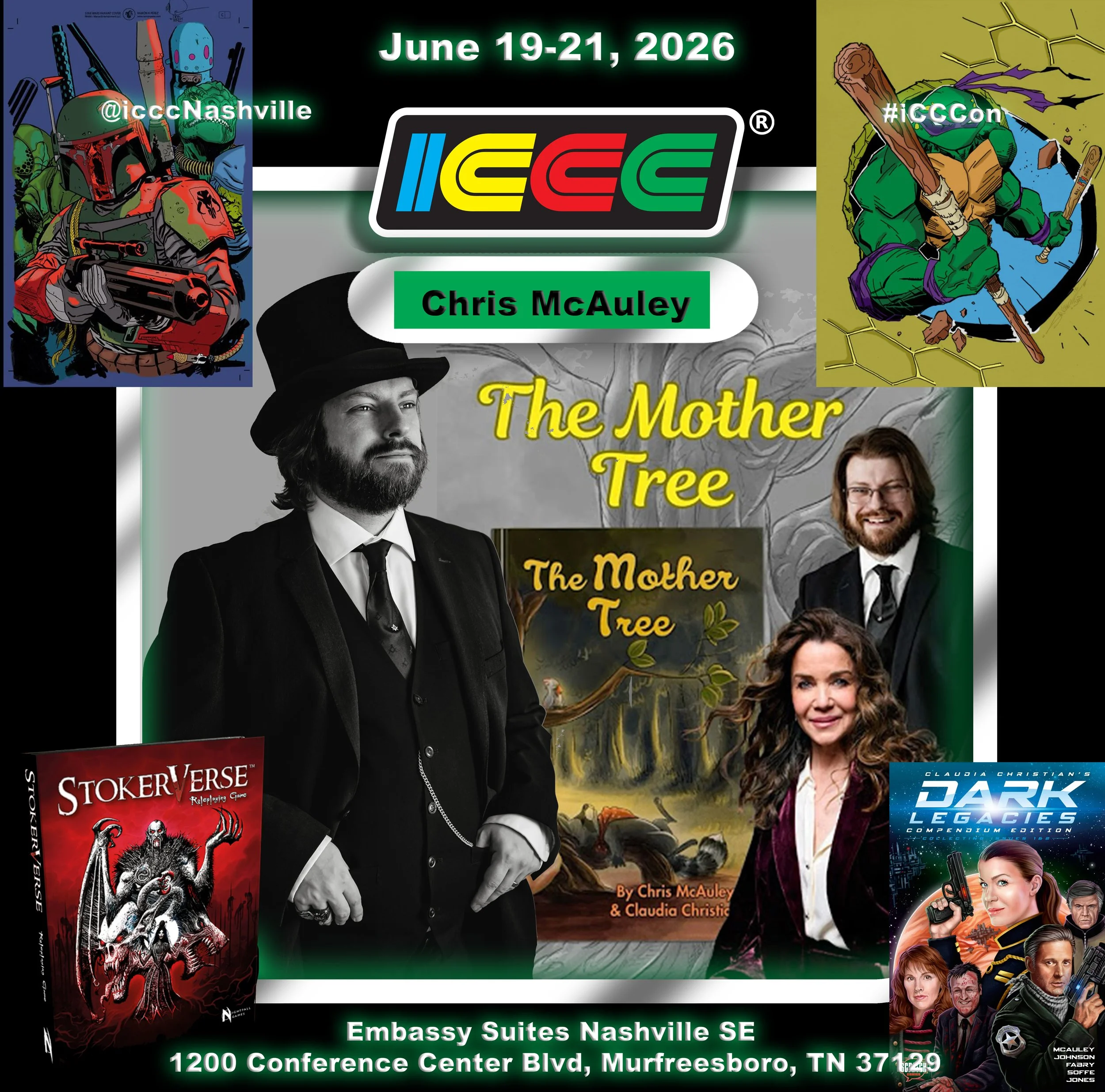 Award-winning author and producer Chris McAuley joins the ICCCon 2026 guest list!