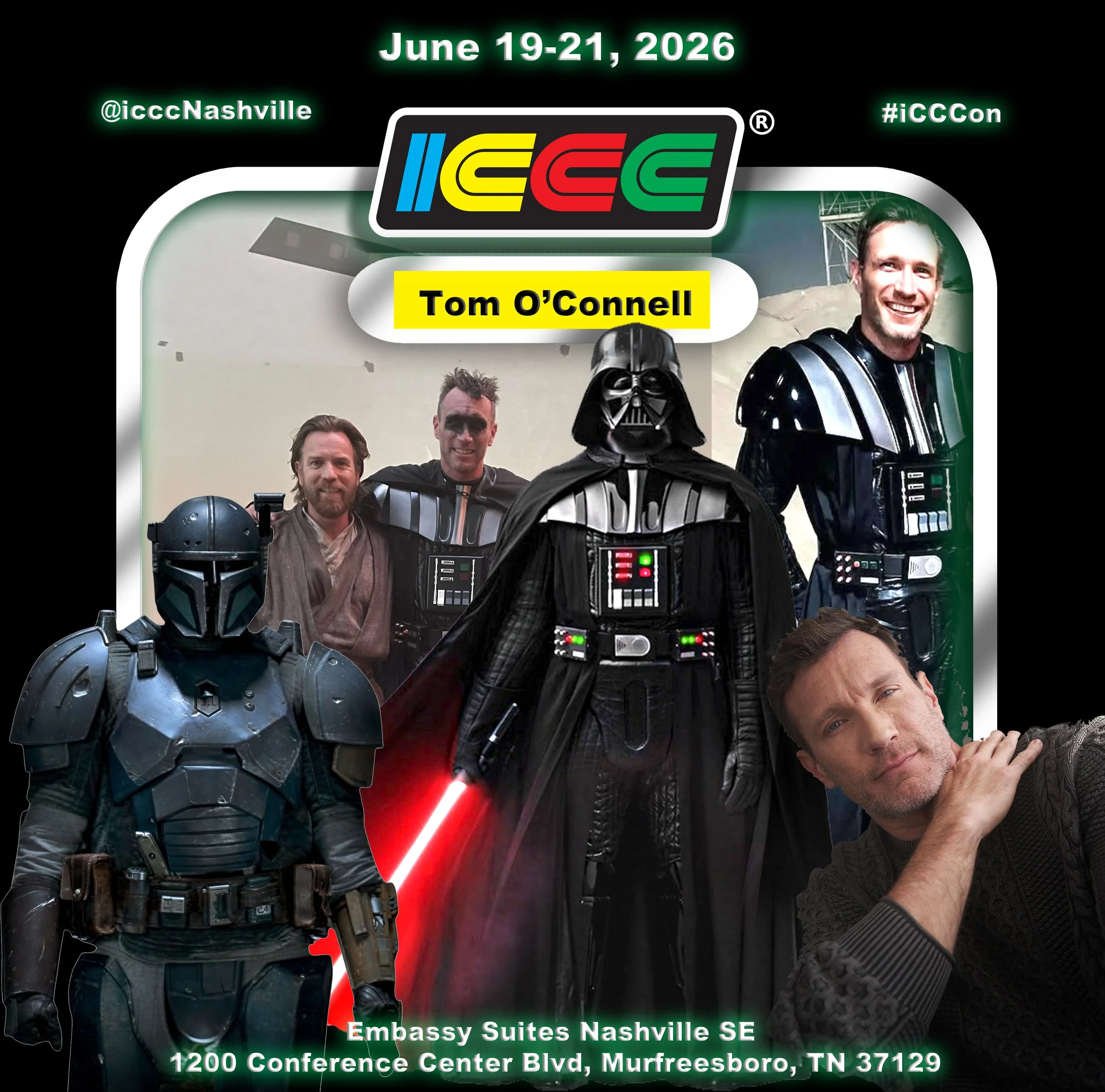 I am not your failure, Obi-Wan. You didn't kill Anakin Skywalker. I did.  Tom O'Connell, Darth Vader comes to ICCC 2026!
