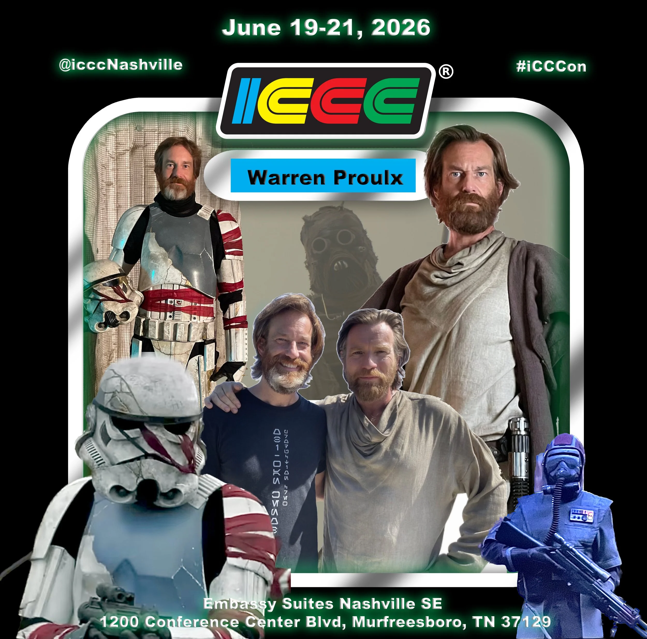 From Stormtrooper to Obi-Wan: Warren Proulx Jr. comes to ICCCon Part VIII