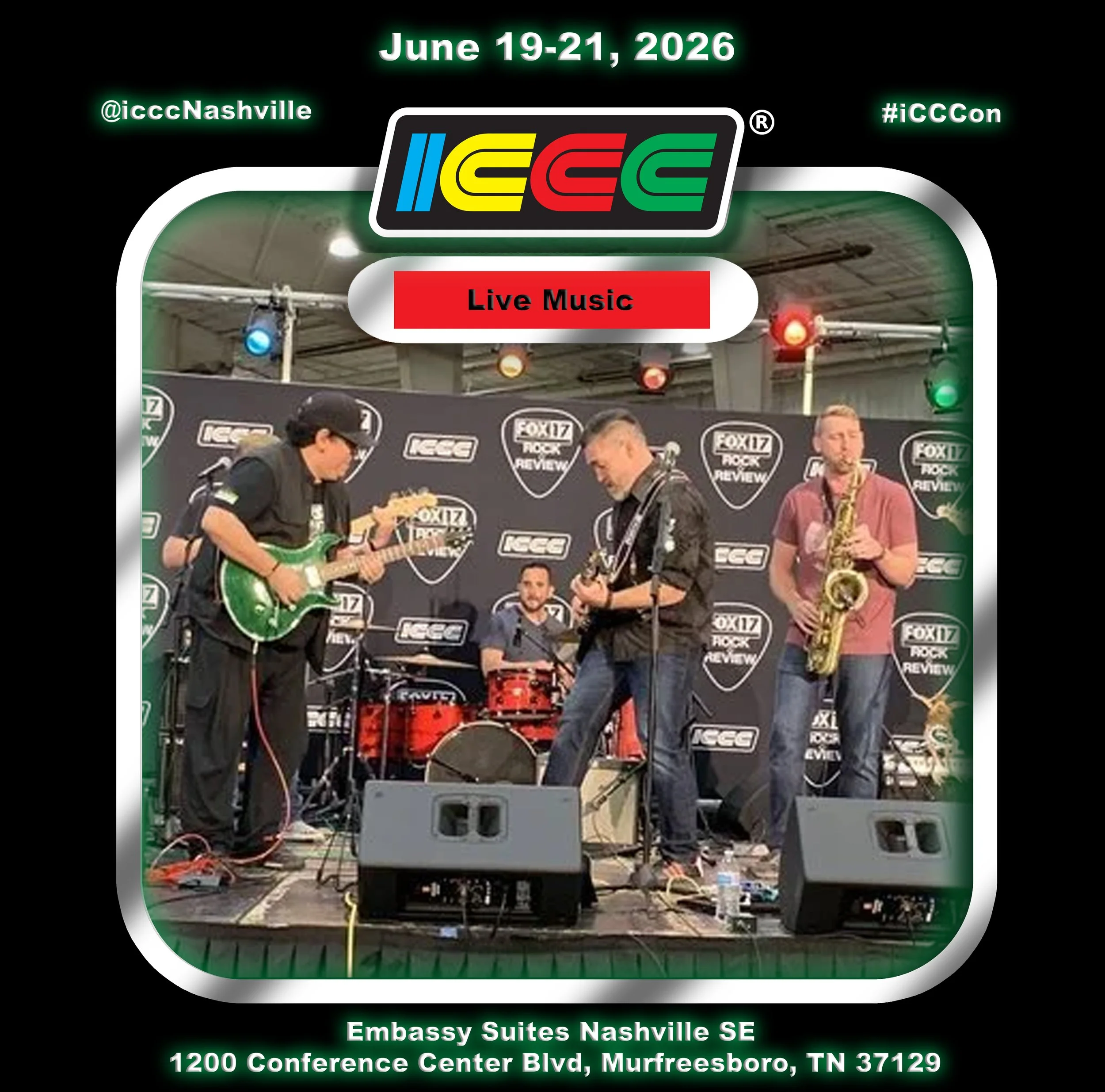 GET READY TO ROCK AT ICCC 2026’S FAMED LIVE MUSIC STAGE