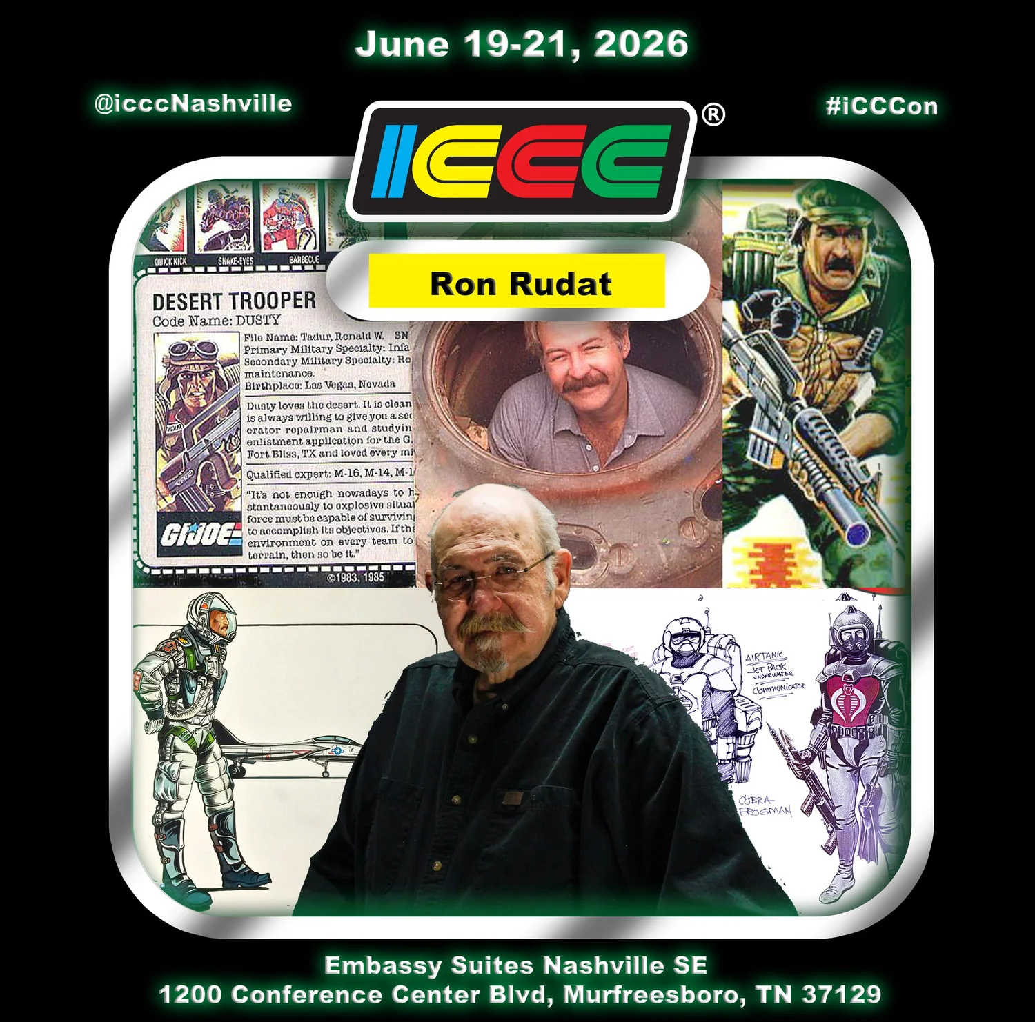 Will Rudat LEGENDARY G.I. JOE ACTION FIGURE DESIGNER RON RUDAT RETURNS FOR ICCC 2026