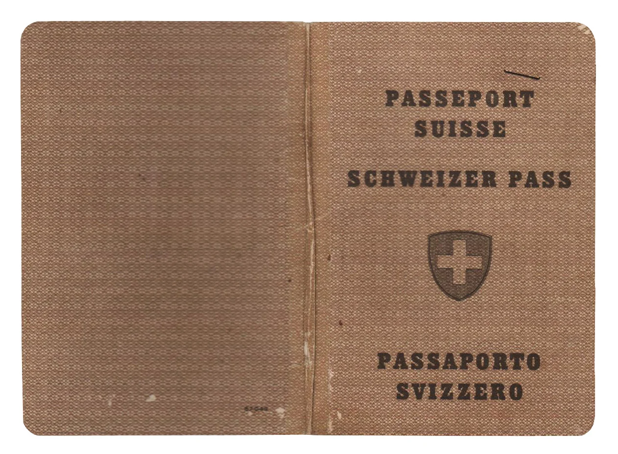 Passaportes suíços nos anos de 2004 e 1954