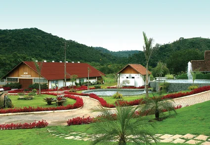 Jardins que circundam a Casa Suíça, Nova Friburgo / Imagem por Regina Lo Bianco
