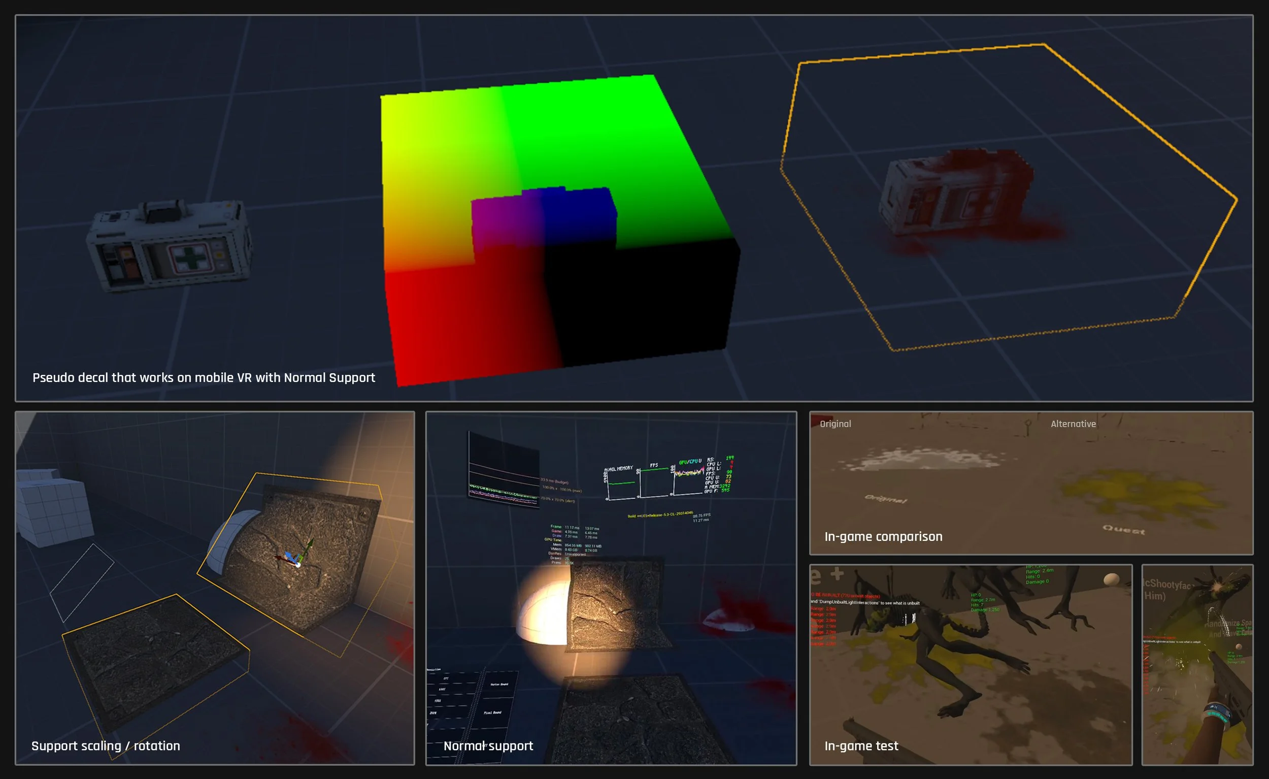  Early pseudo decal tests 