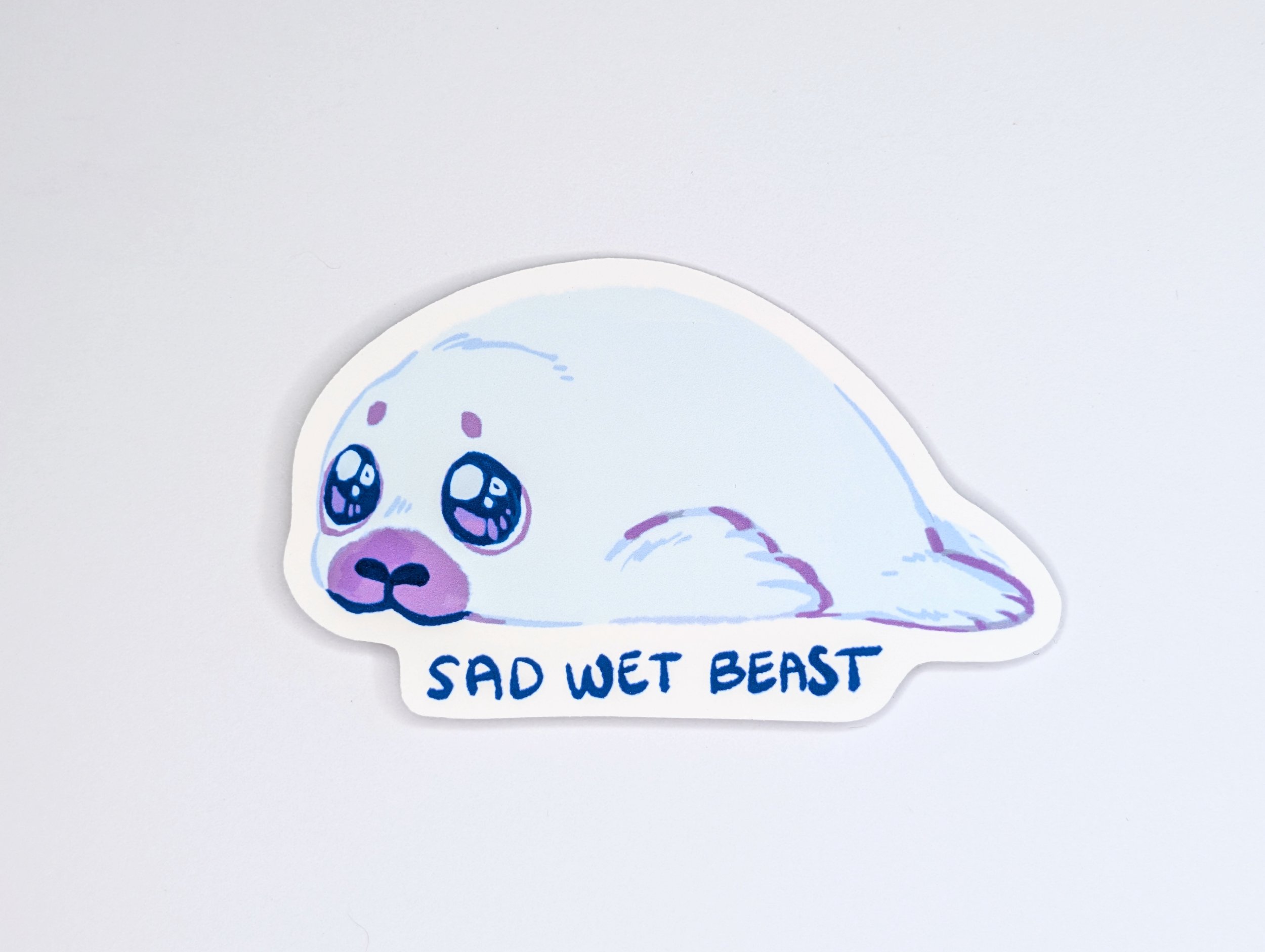 Sad Wet Beast Sticker