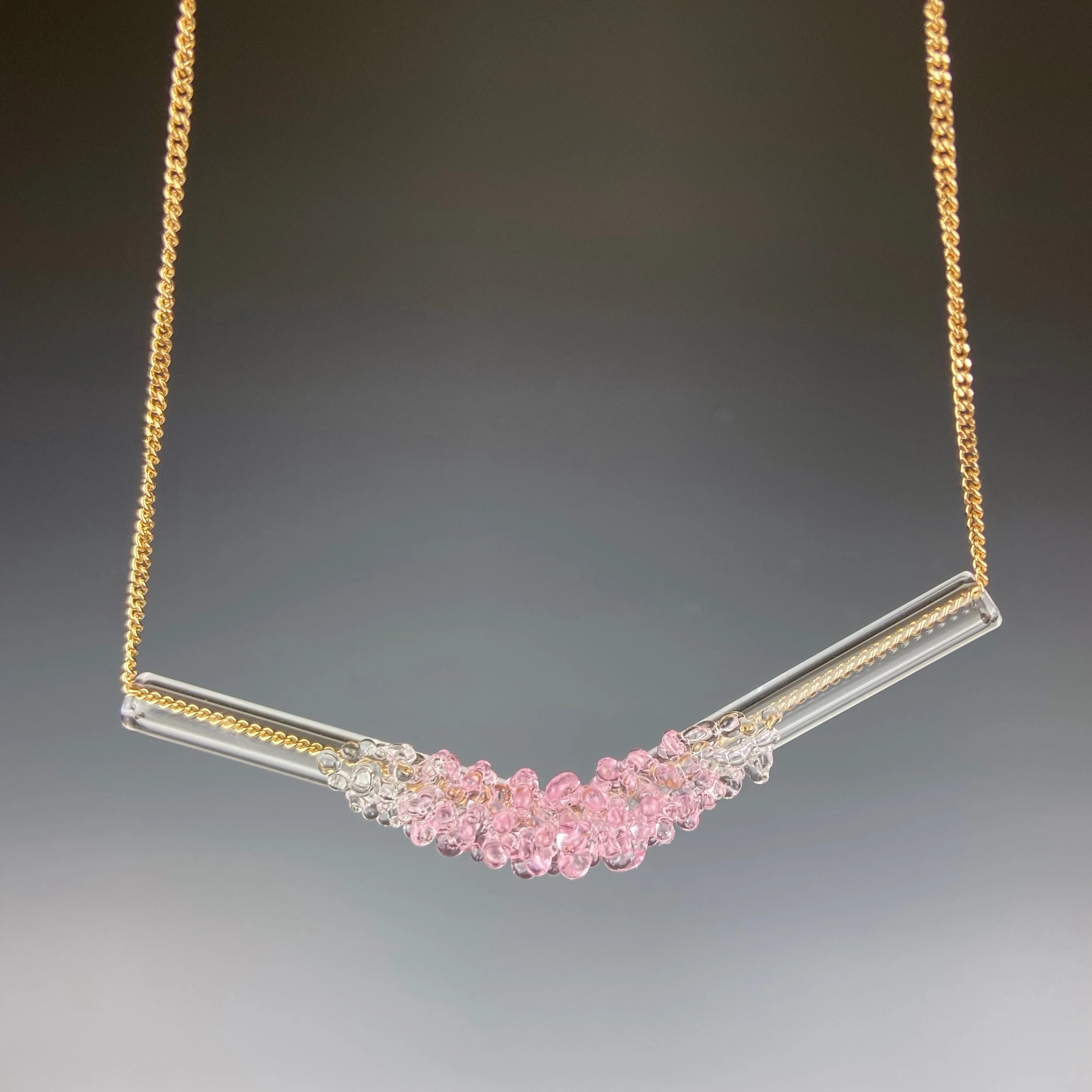 Glass Tube with Cluster by Arlie Pemberton