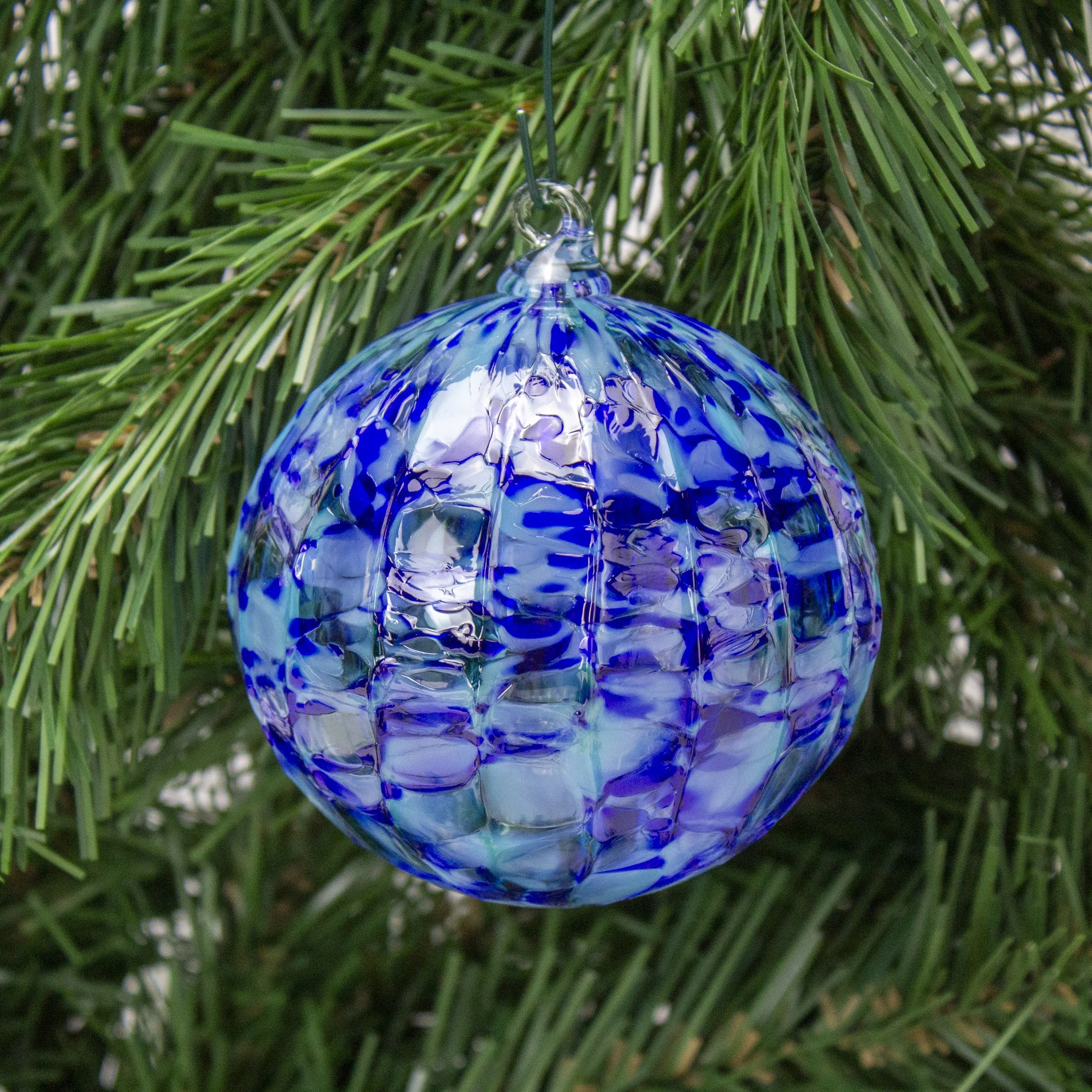 Blue Spruce Ridged Ornament