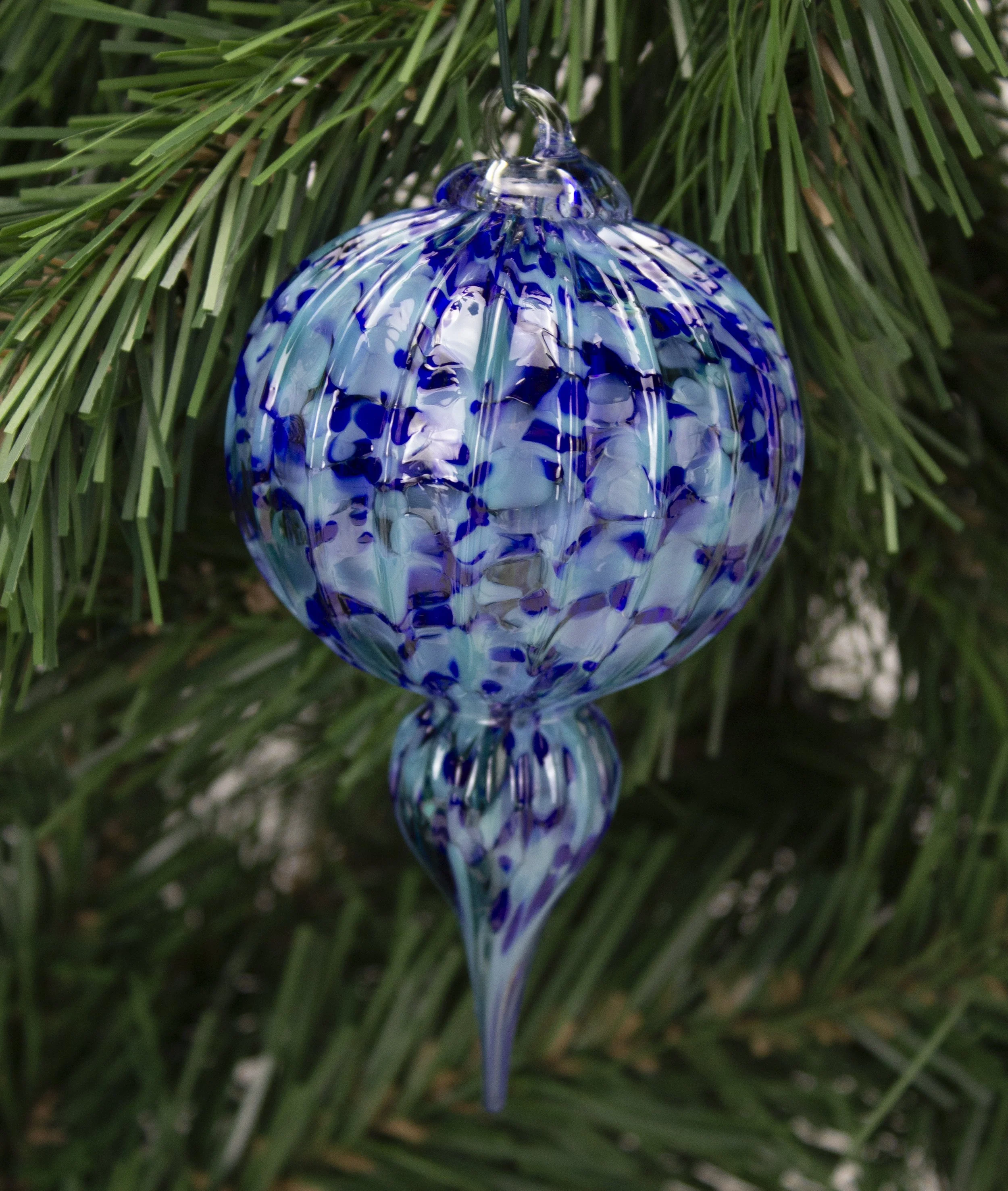 Blue Spruce Ridged Pendant